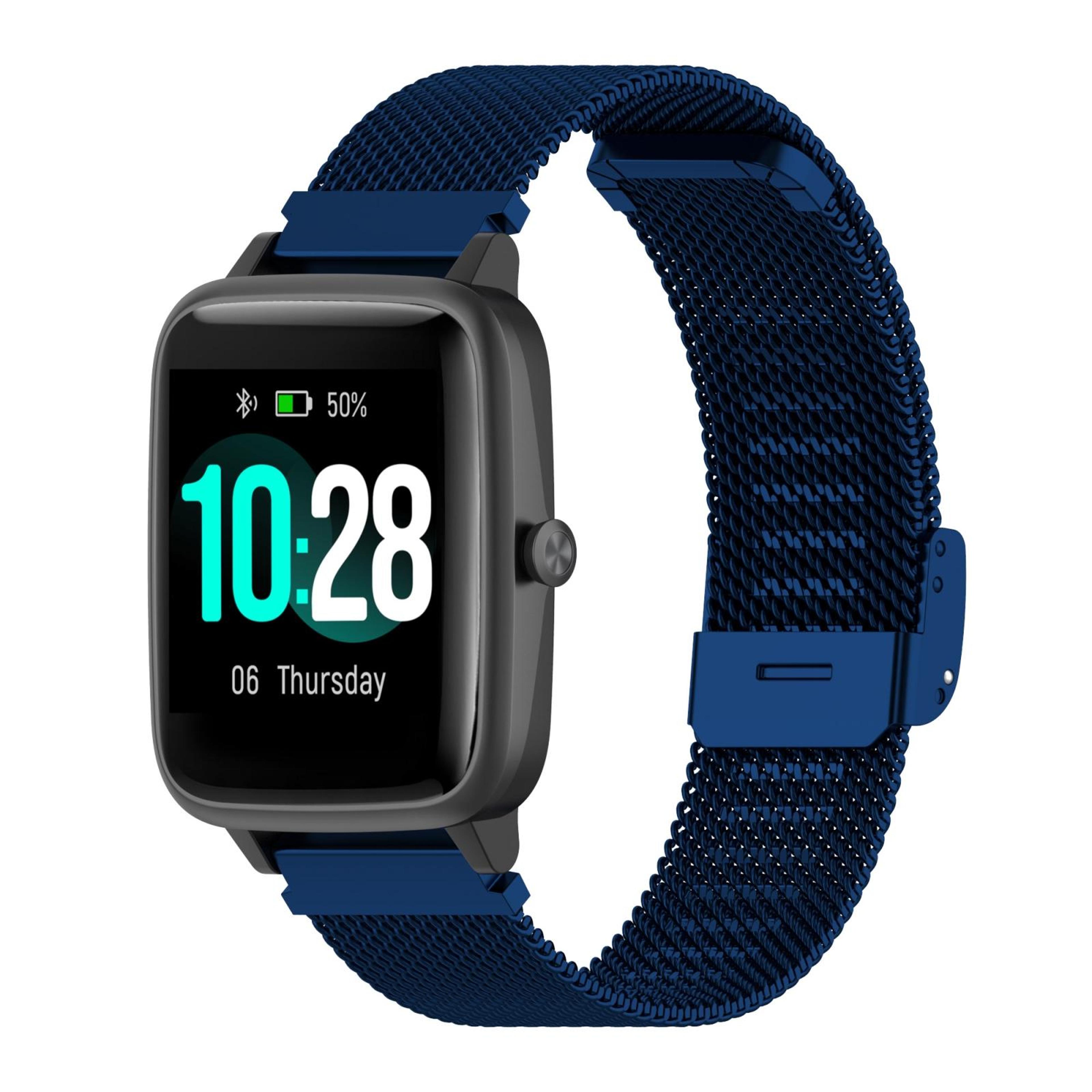 Stainless Steel Mesh Watch Band Snap Fit Replacement Watch Strap For Smartwatches 2