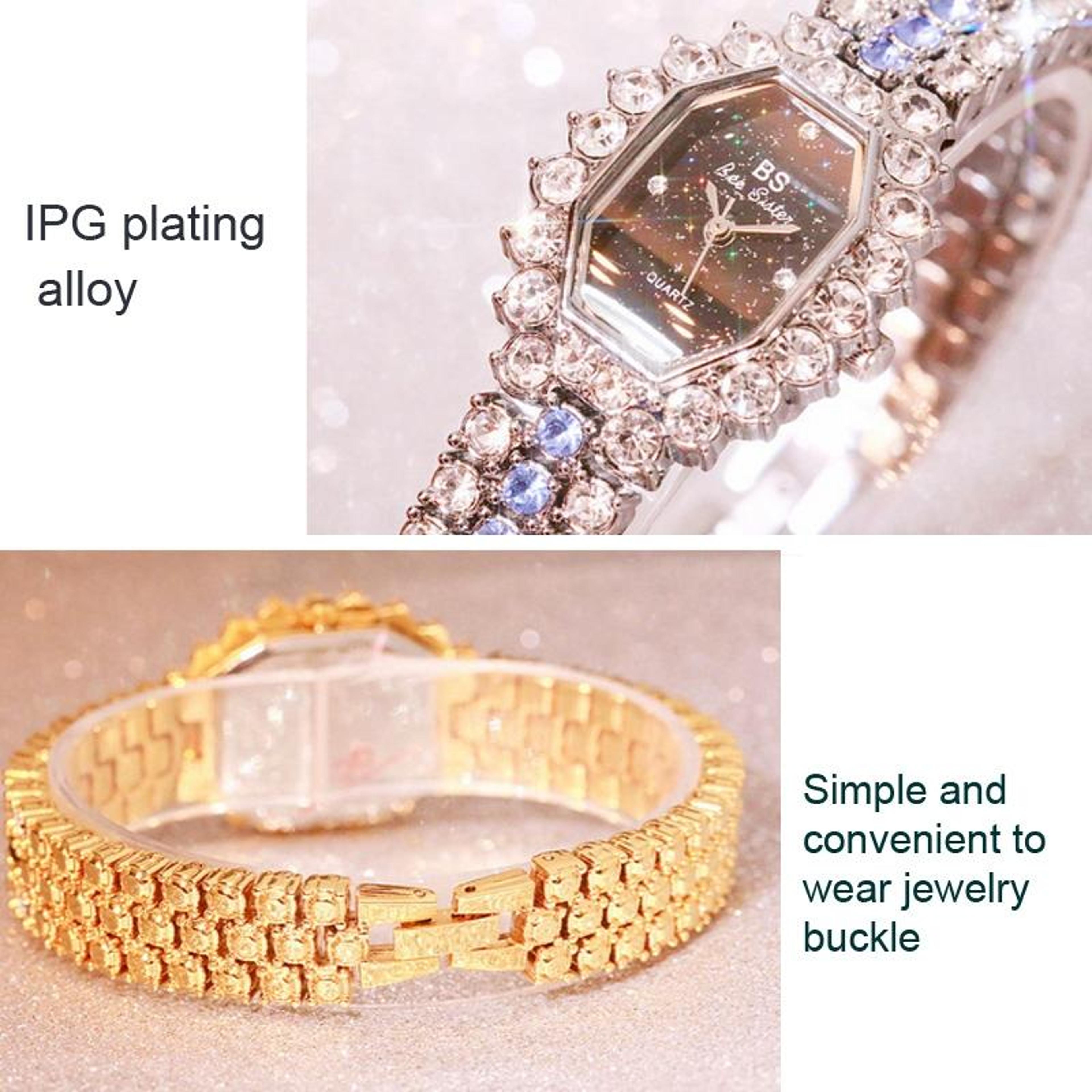BS Bee Sister FA1581 Diamond Women Watch Luxury Quartz Watch Glitter Bracelet Wristwatch 6