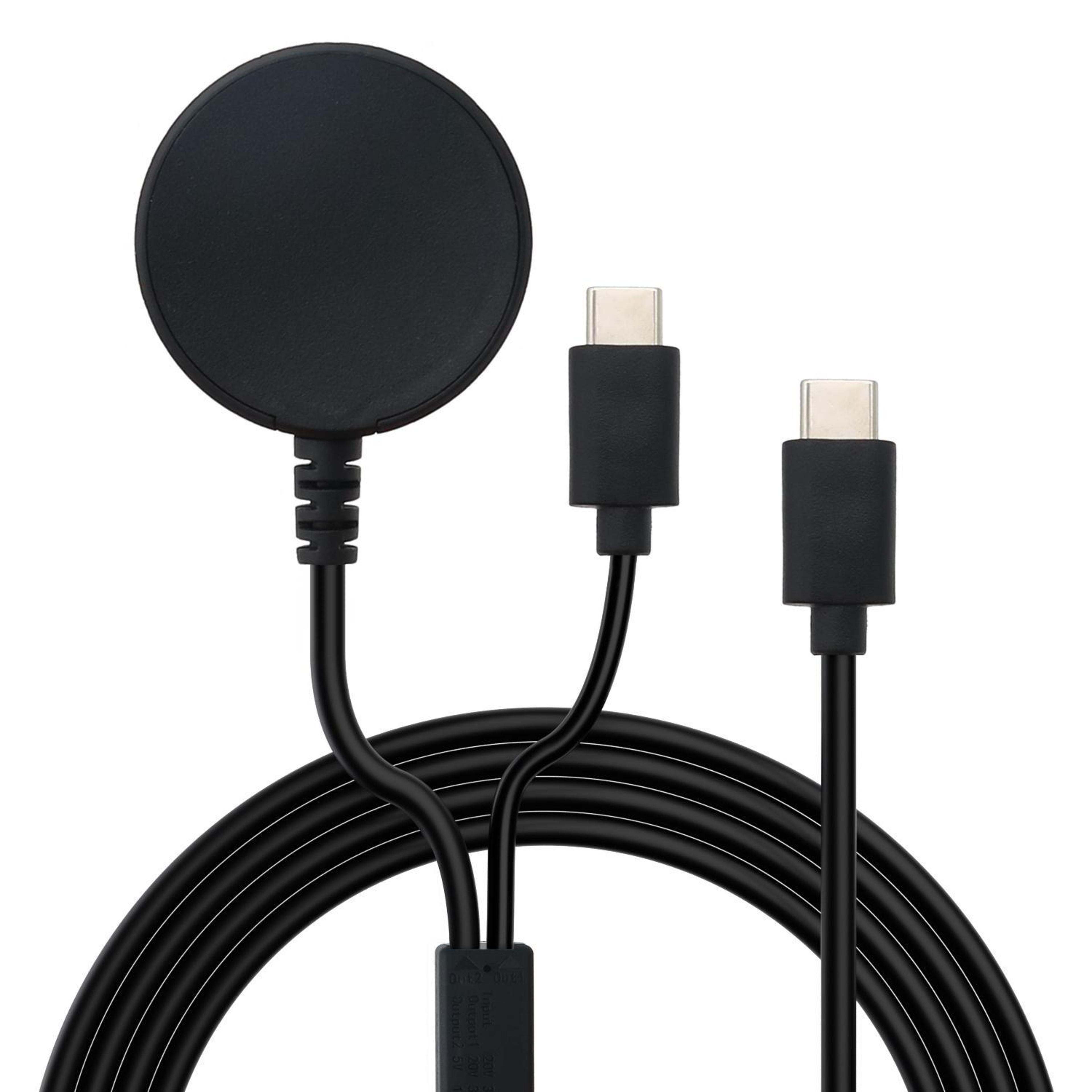 samsung galaxy watch 2 in 1 magnetic charging cable type c fast charging cord for watch and phone