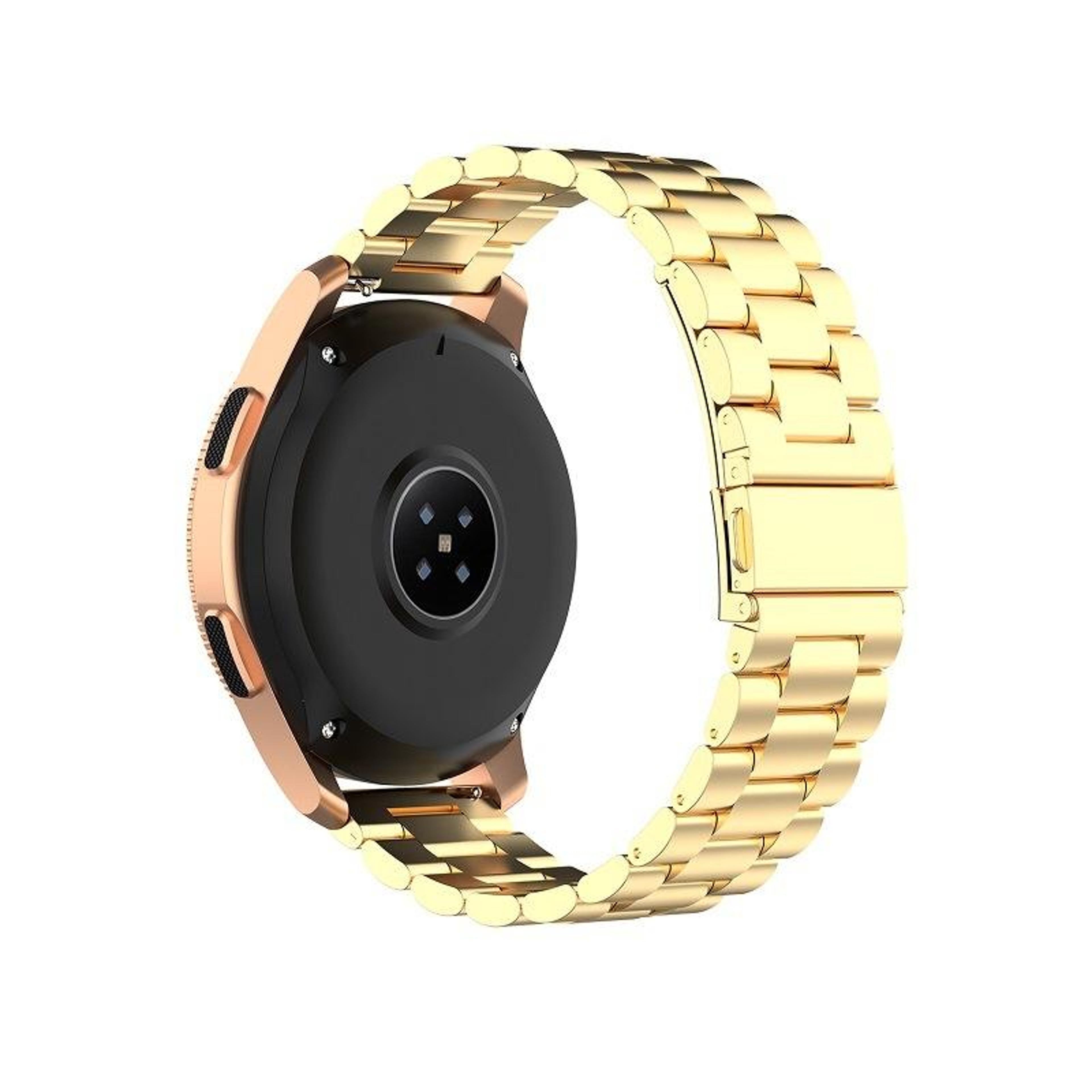 Galaxy Watch 46mm Stainless Steel Watch Band Three Bead Metal Watch Strap 1
