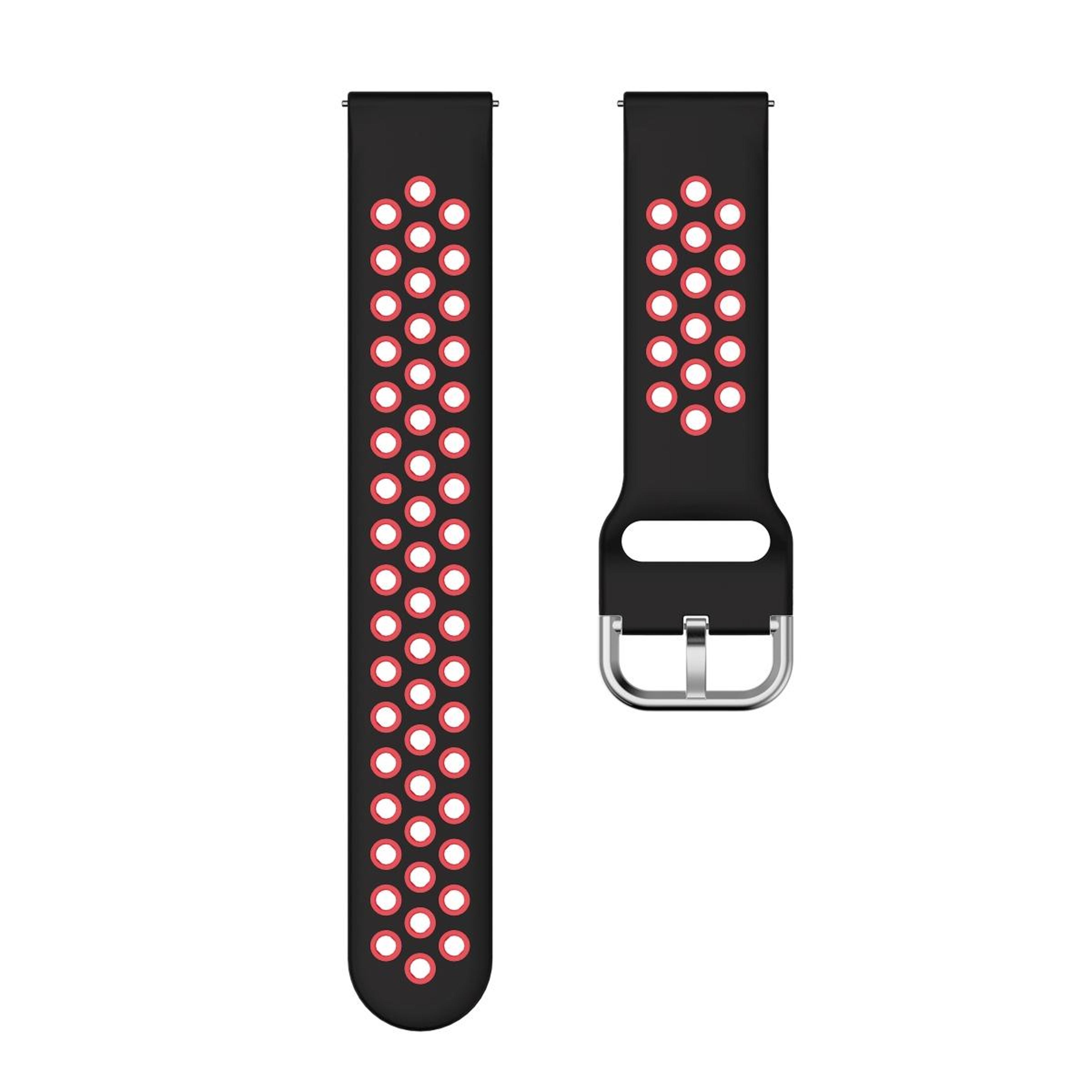 Samsung Galaxy Watch Active2 44mm Silicone Watch Band Two Color Sport Replacement Strap 3