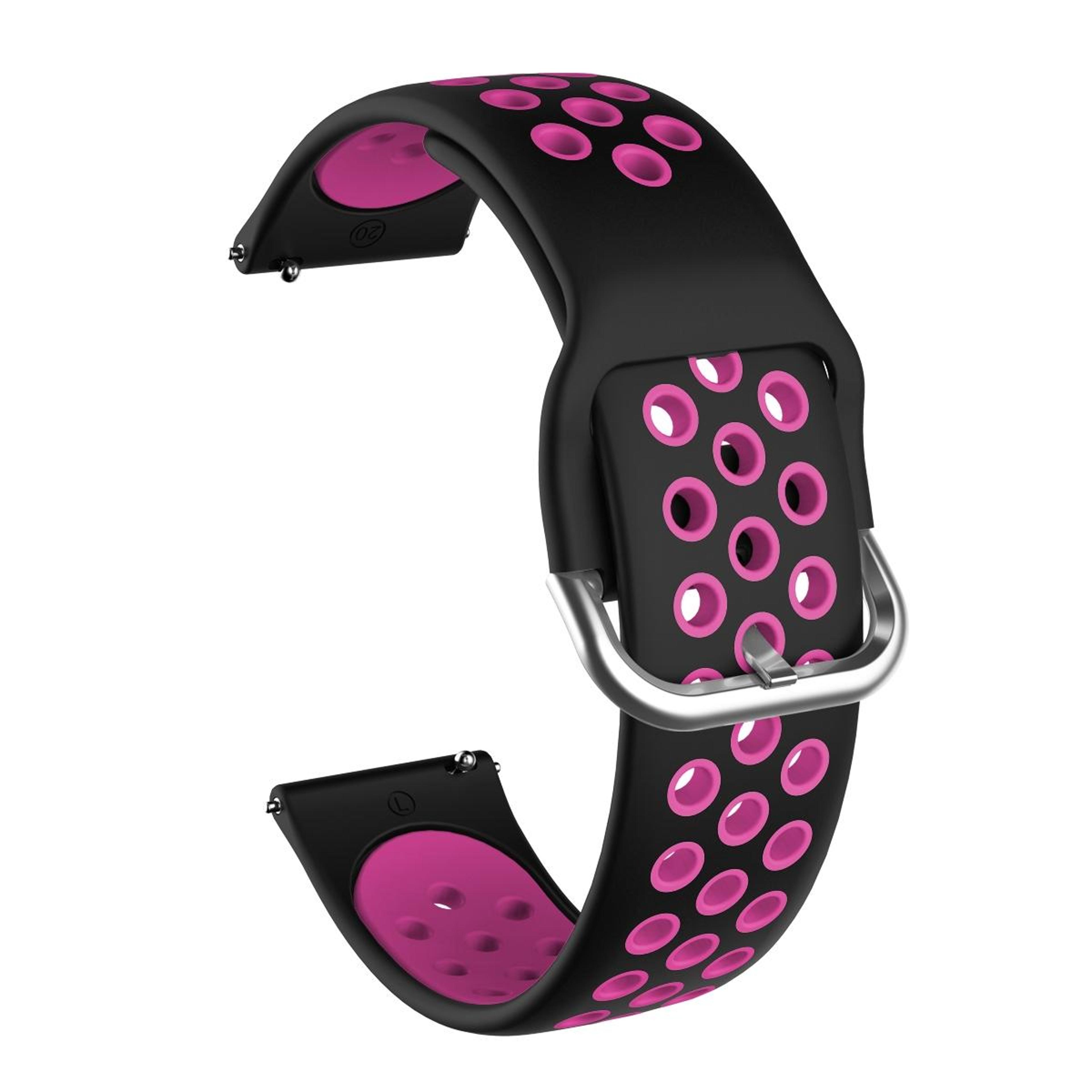 Samsung Galaxy Watch Active2 44mm Silicone Watch Band Two Color Sport Replacement Strap 8
