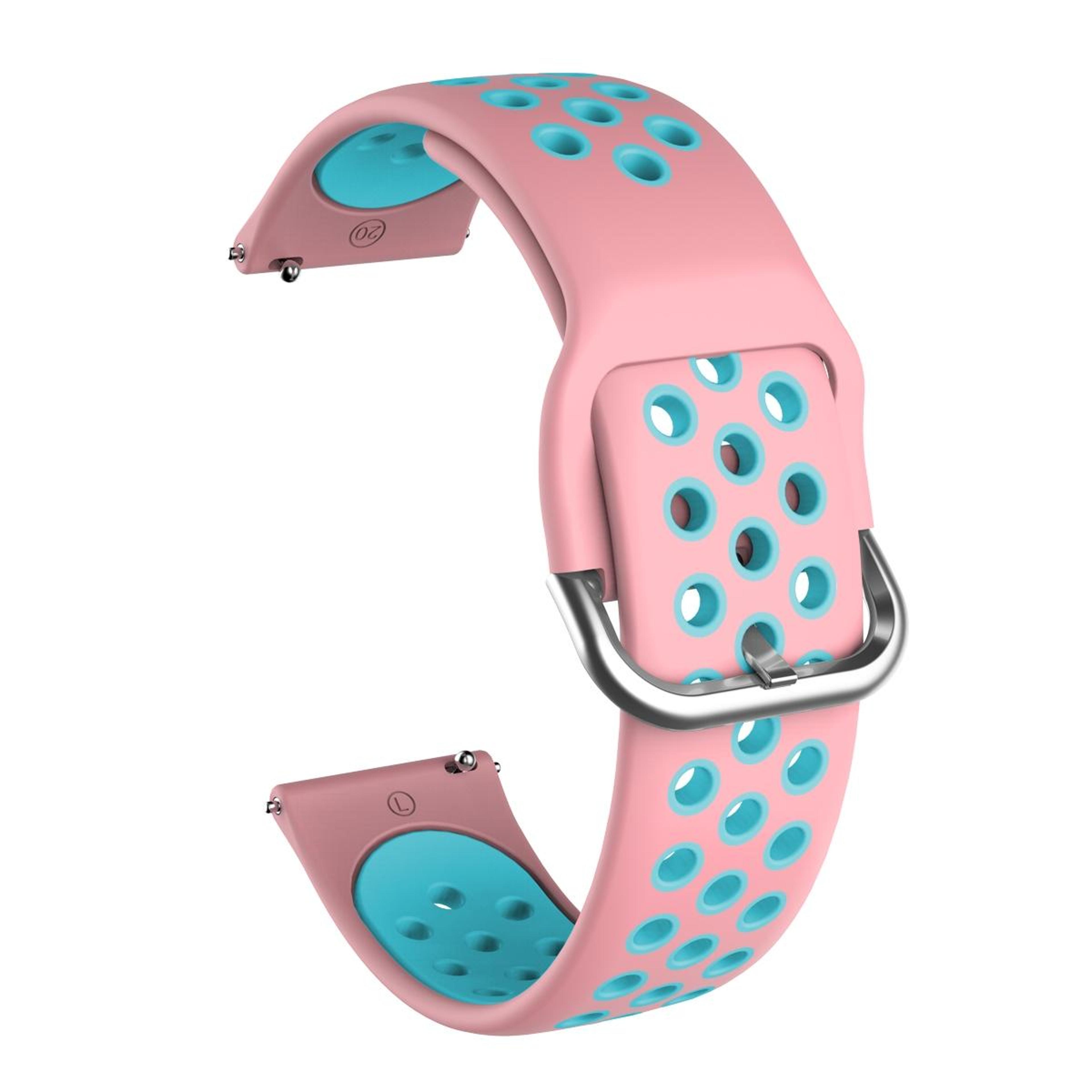 Samsung Galaxy Watch Active2 44mm Silicone Watch Band Two Color Sport Replacement Strap 10