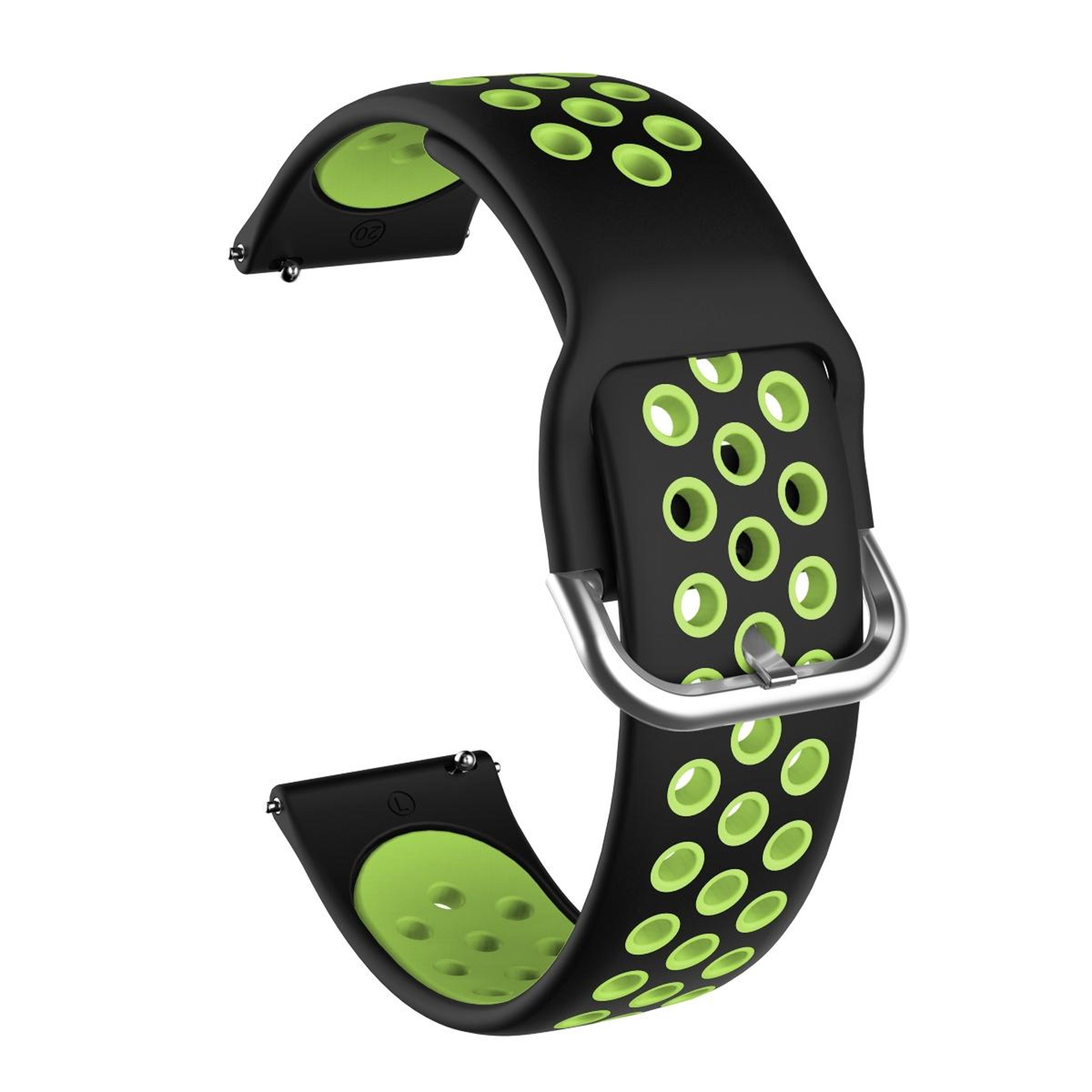 Samsung Galaxy Watch Active2 44mm Silicone Watch Band Two Color Sport Replacement Strap 11