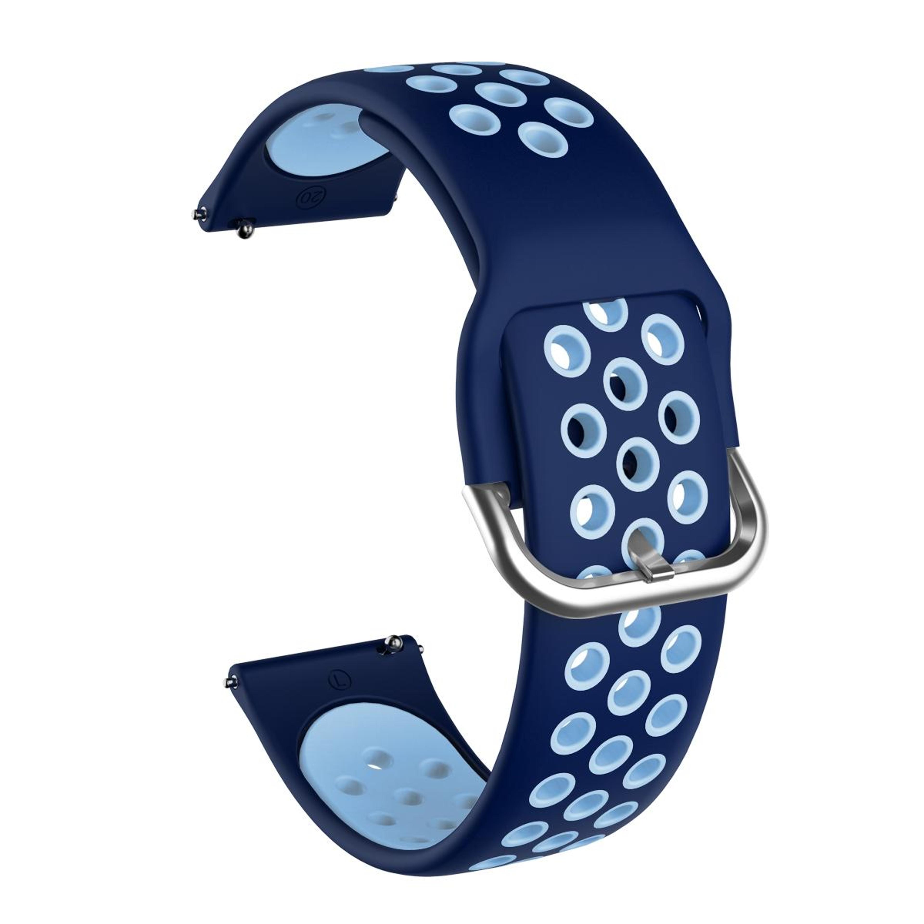 Samsung Galaxy Watch Active2 44mm Silicone Watch Band Two Color Sport Replacement Strap 18