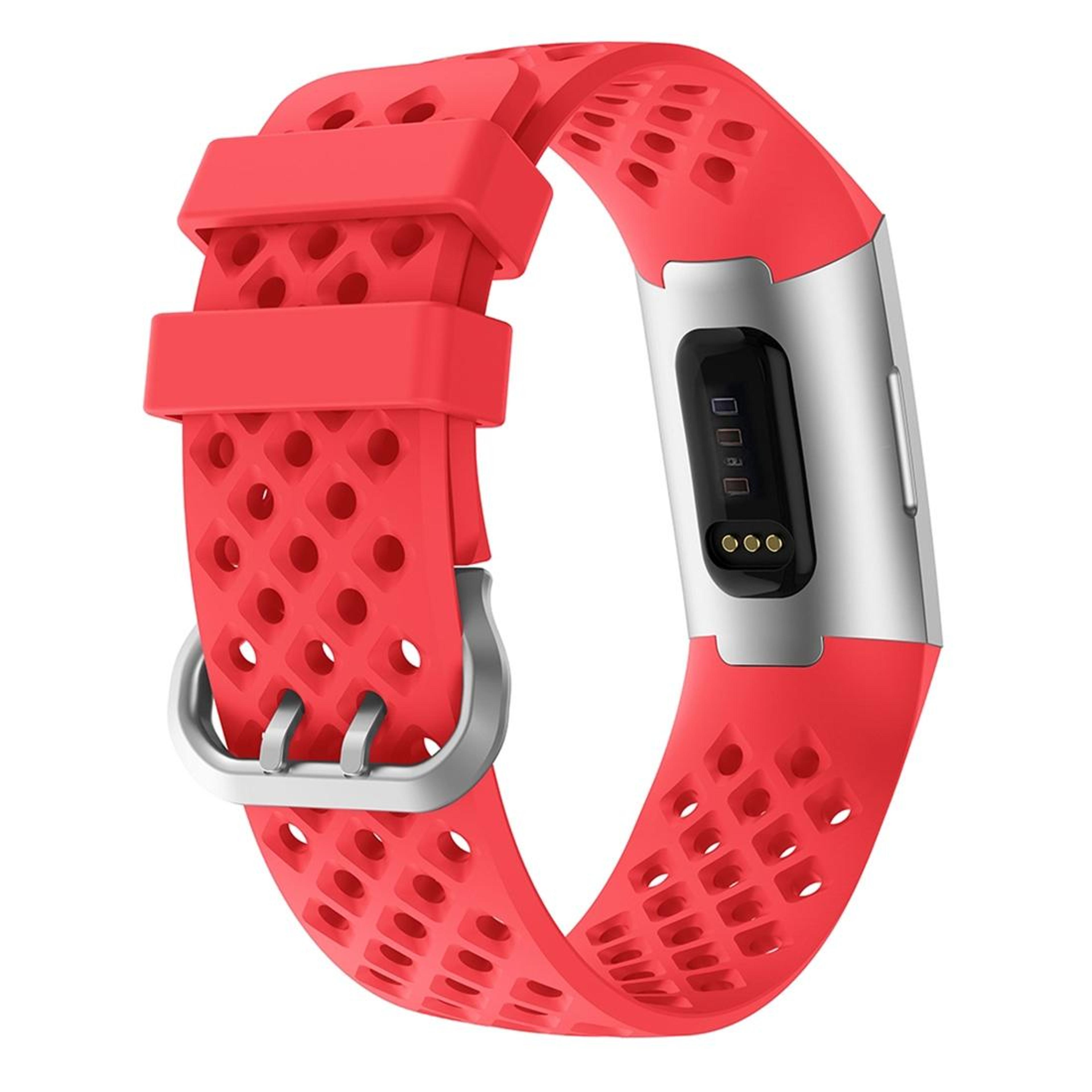 Fitbit Charge 3 4 Silicone Watch Band Hollow Square Replacement Strap Waterproof Sport Wristband 1