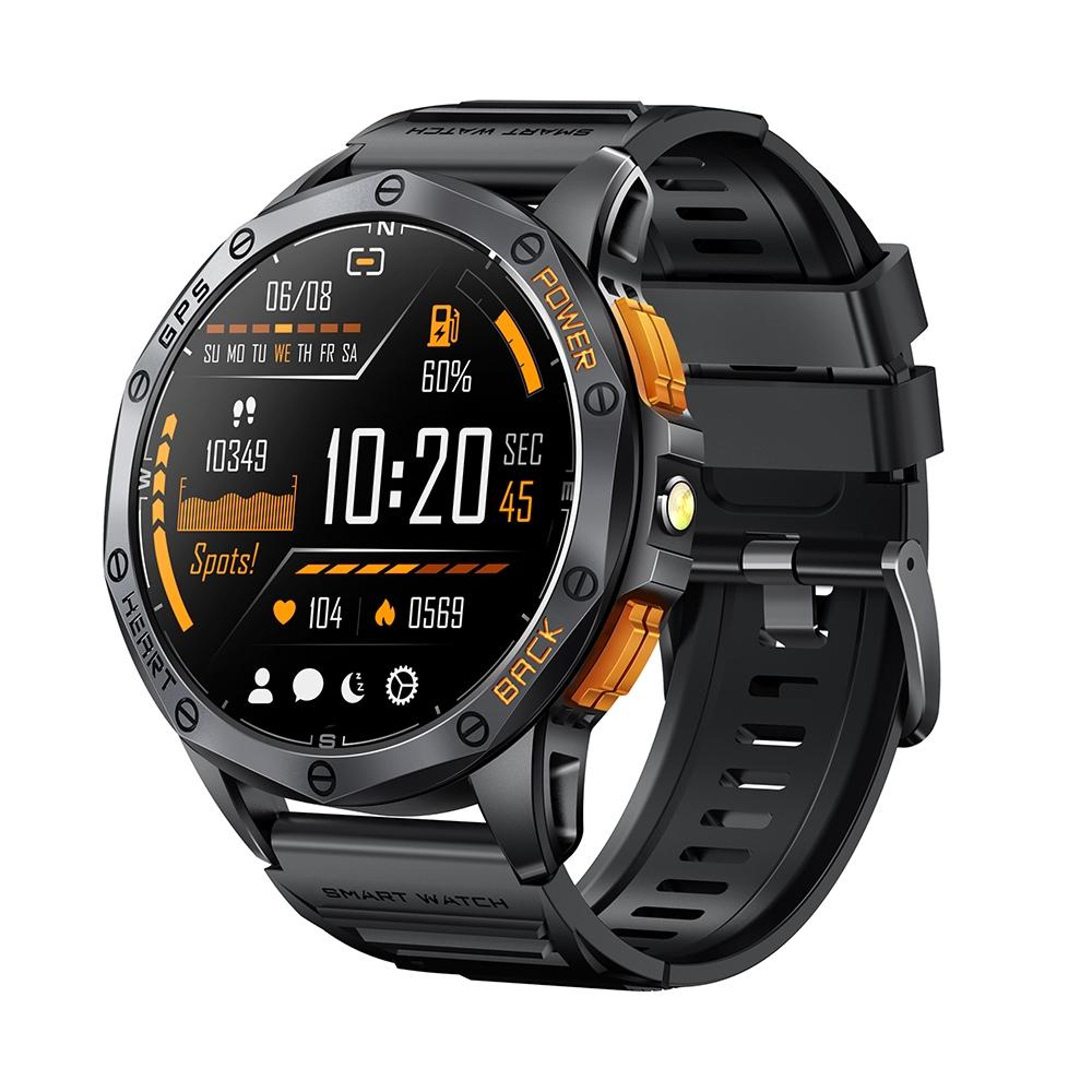 LEMFO K67 GPS Smartwatch With 143 Inch AMOLED Smart Watch Bluetooth Calling Health Tracker 8