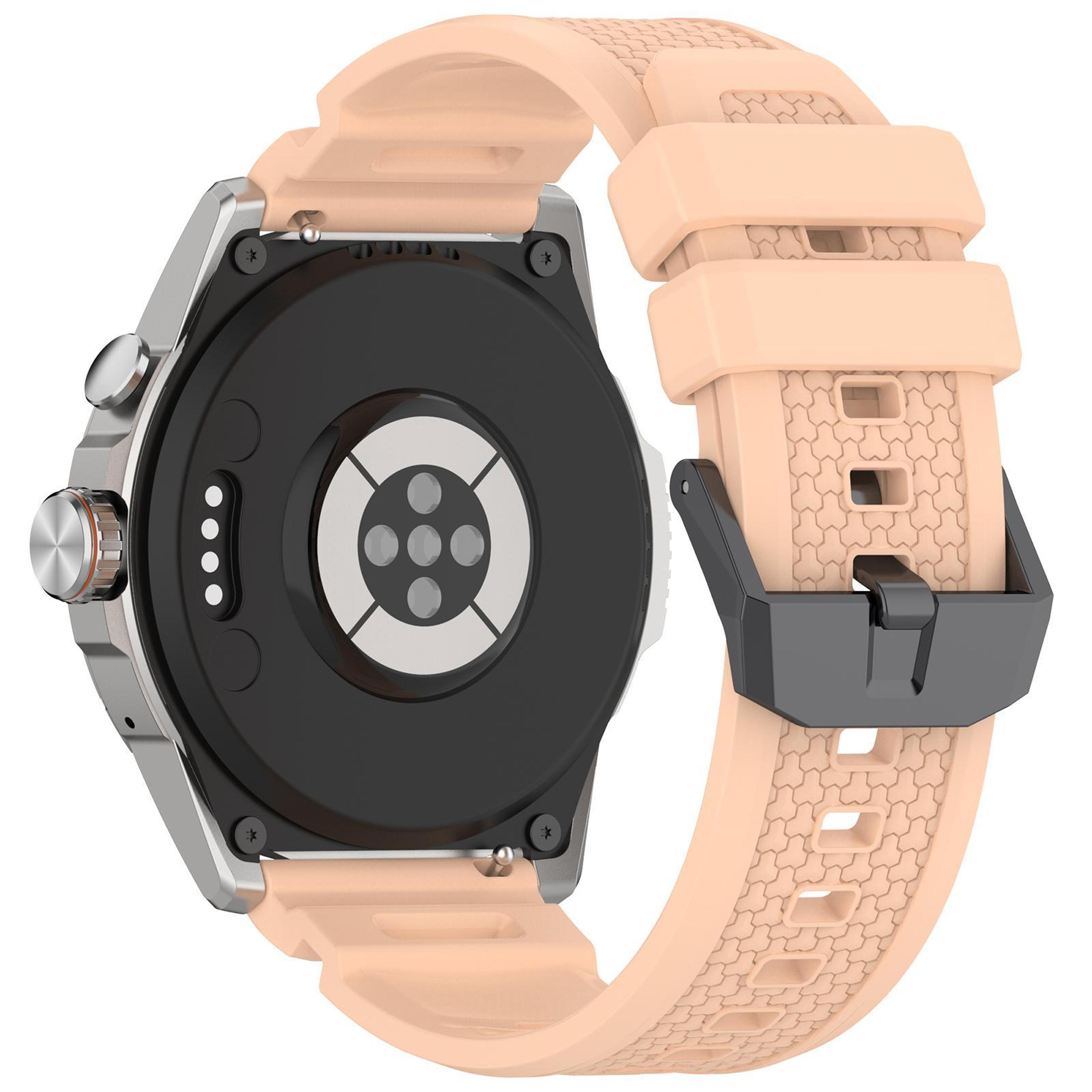 TicWatch Atlas Pro 5 Enduro Silicone Watch Band With Black Steel Buckle Adjustable Replacement Stra 11