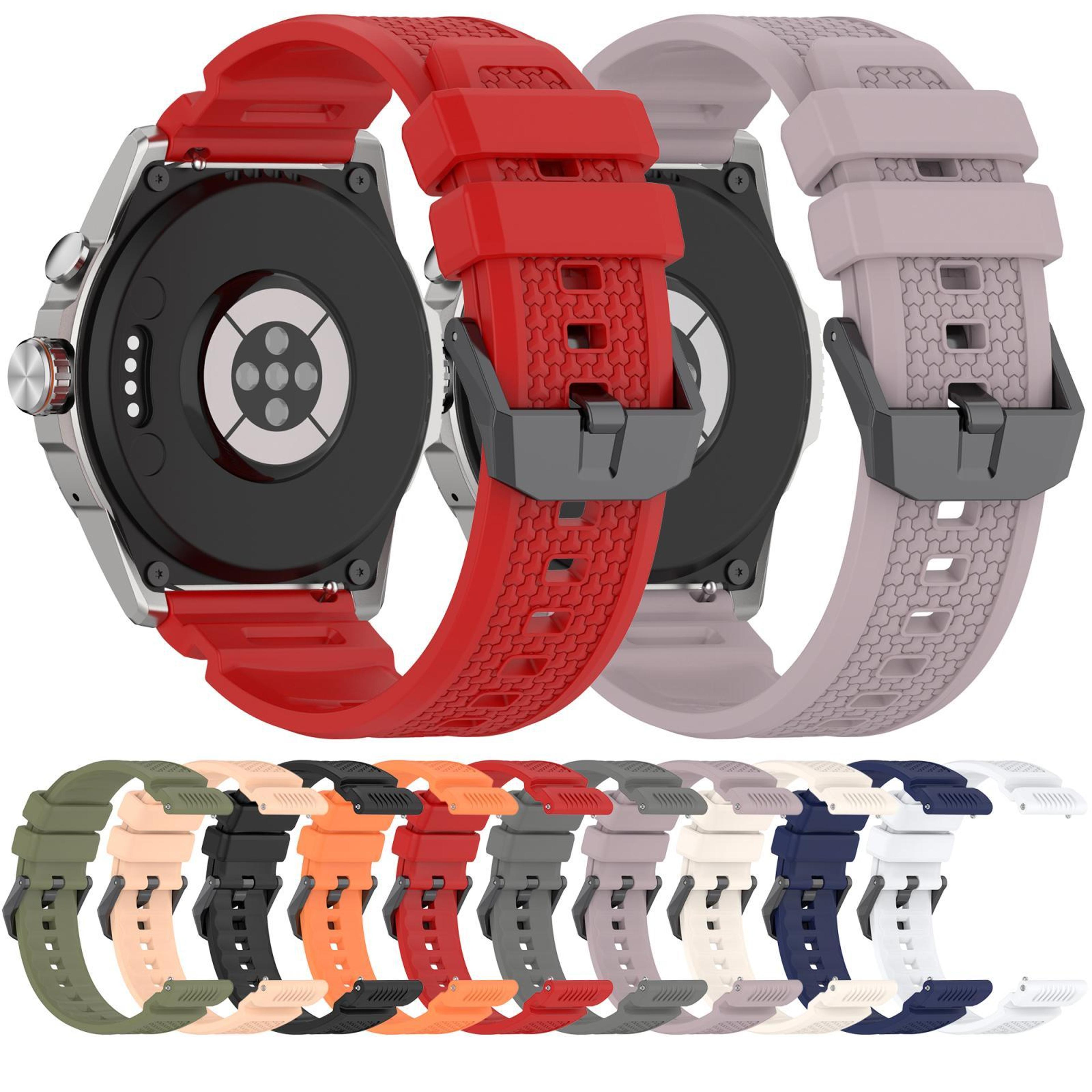 TicWatch Atlas Pro 5 Enduro Silicone Watch Band With Black Steel Buckle Adjustable Replacement Stra 6