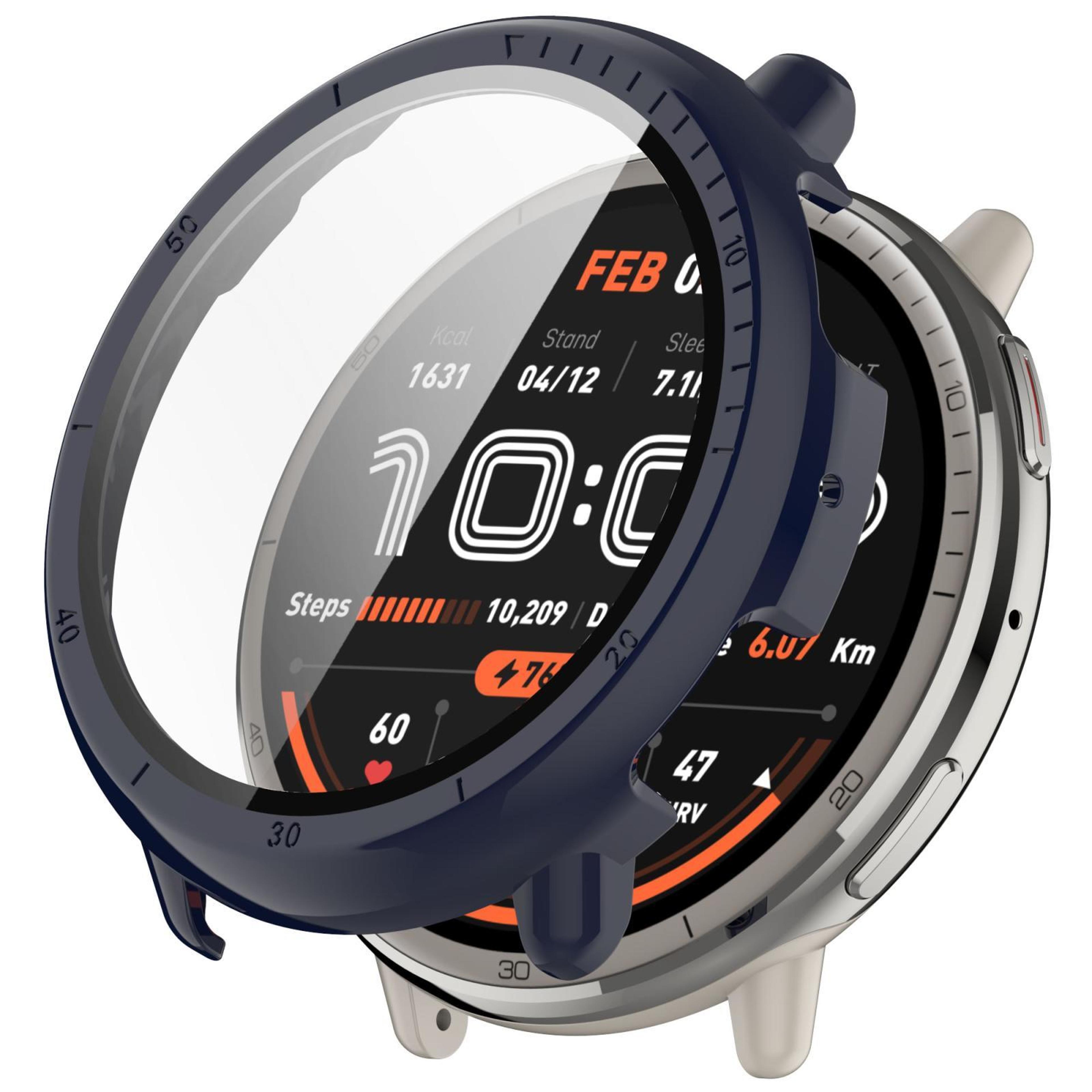 Amazfit Active 2 A2437 PC Watch Case With Tempered Glass Screen Protector Full Coverage 14