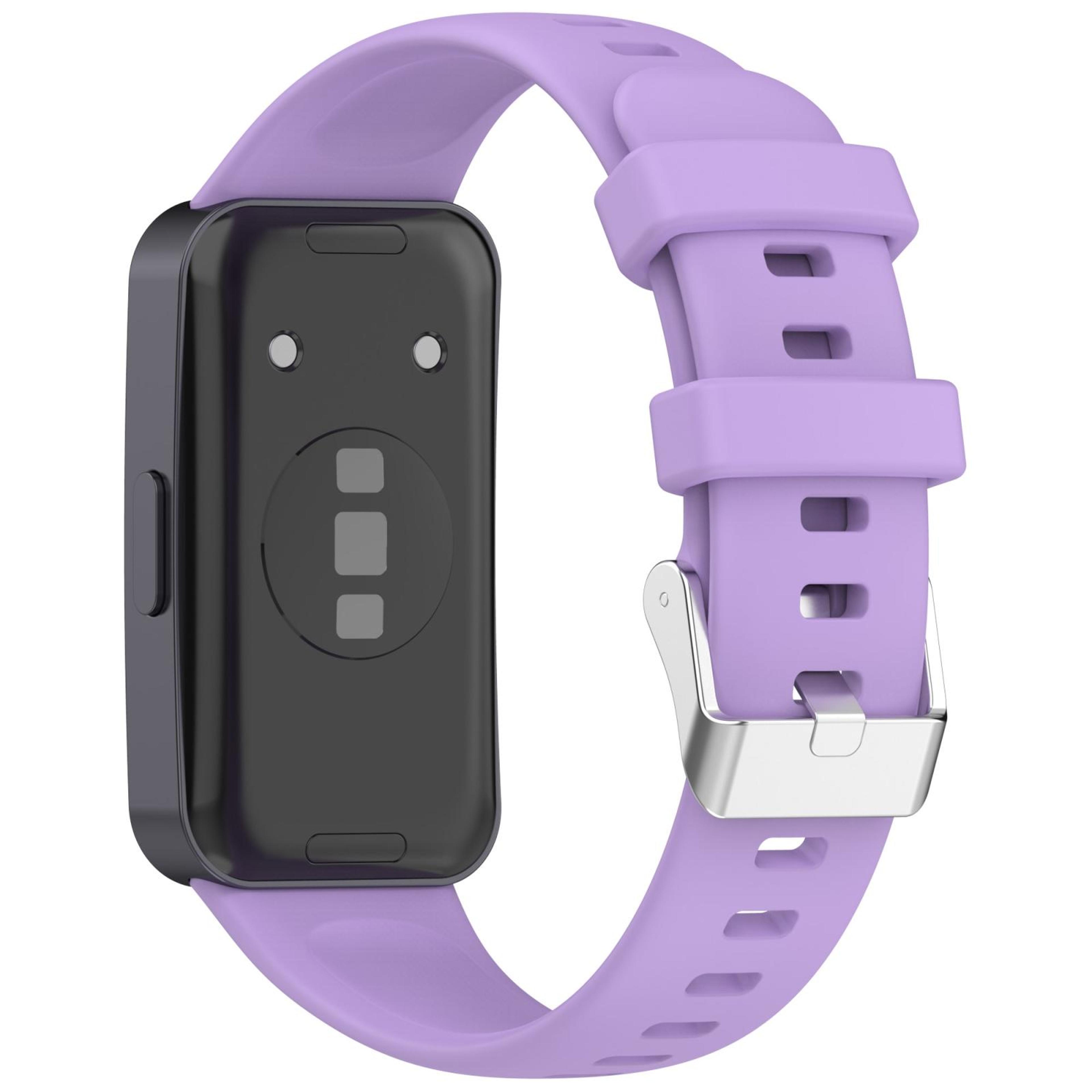 Huawei Band 10 9 8 Silicone Watch Band Soft Replacement Strap With Silver Buckle 3