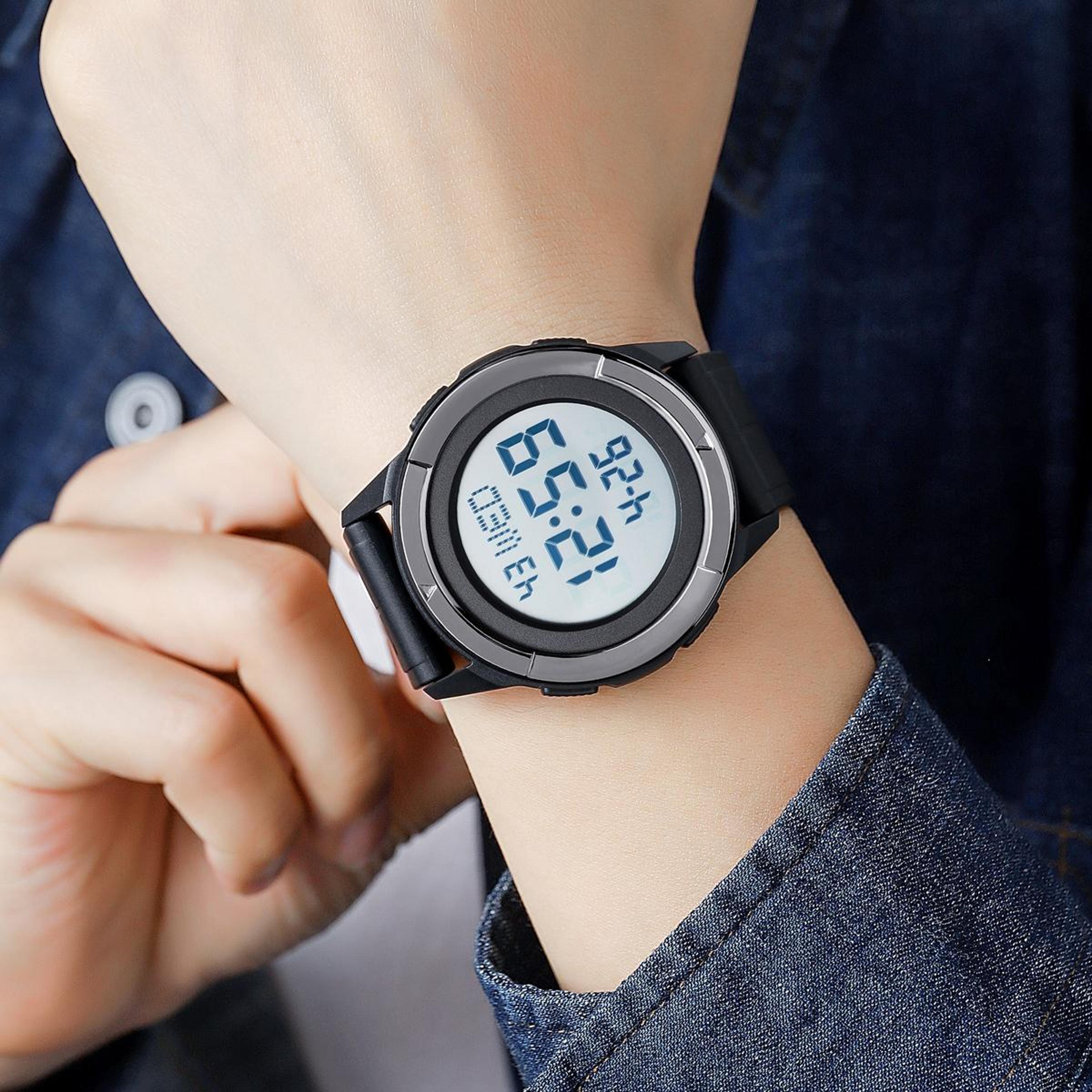 SKMEI 2047 Mens Waterproof Sports Digital Wrist Watch Multifunctional Watch 13