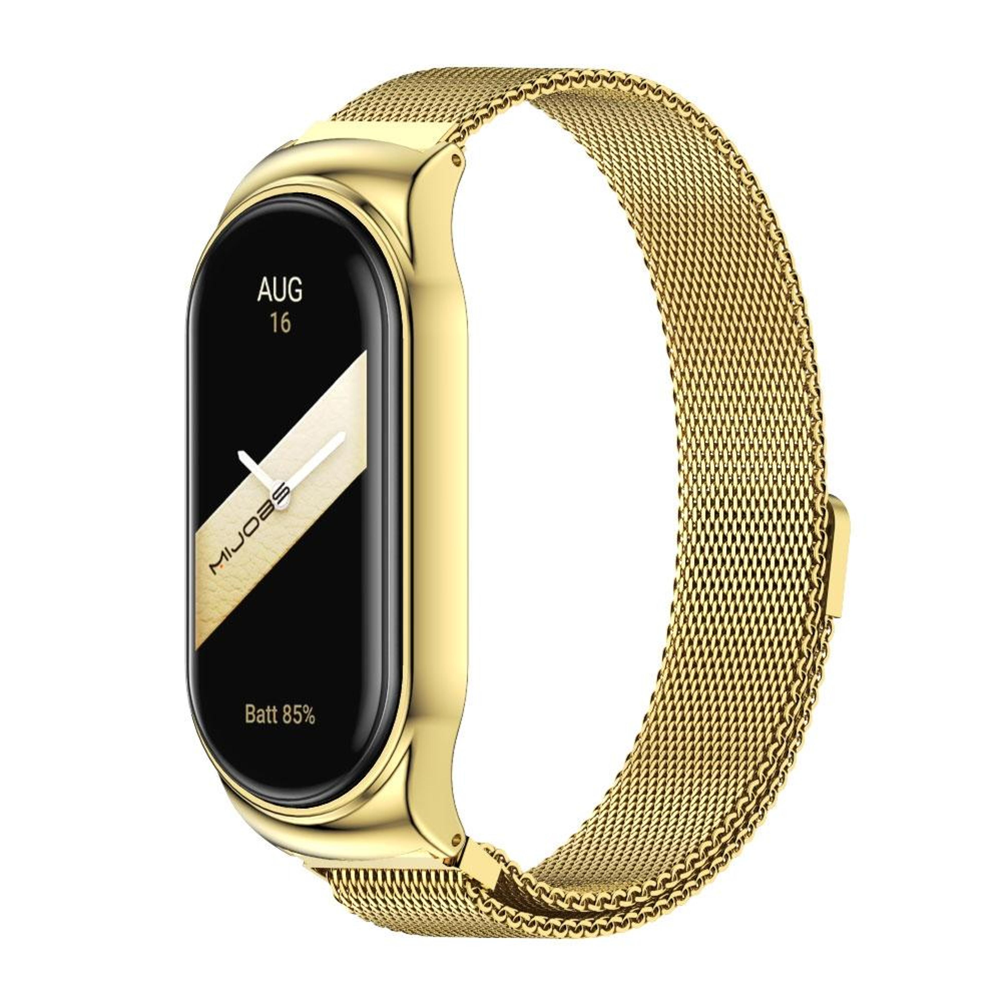 Mijobs Milanese Magnetic Stainless Steel Watch Band Case For Xiaomi Mi Band 8 9 3