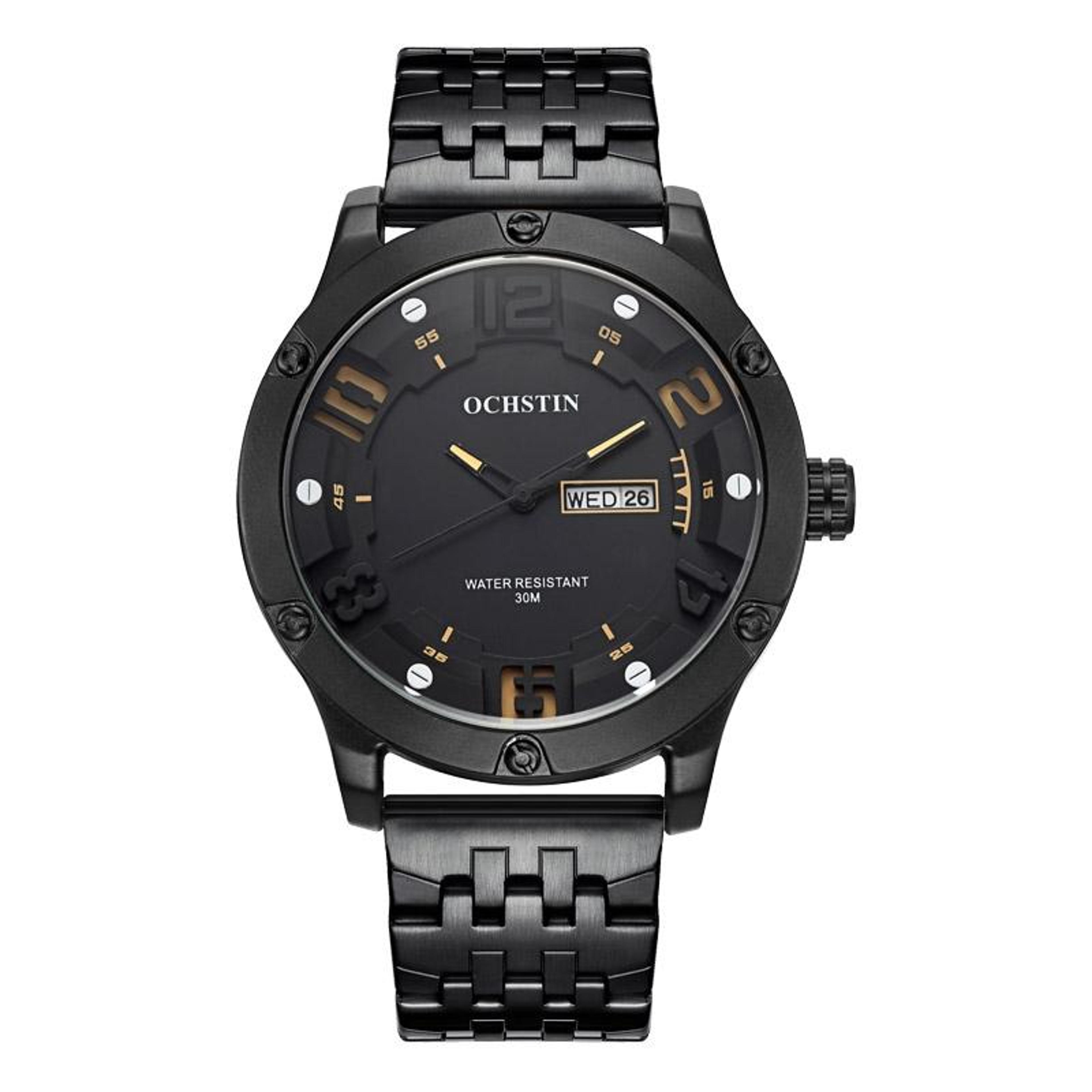 OCHSTIN Classic Quartz Men Watch Stainless Steel Day Date Business Wristwatch 9
