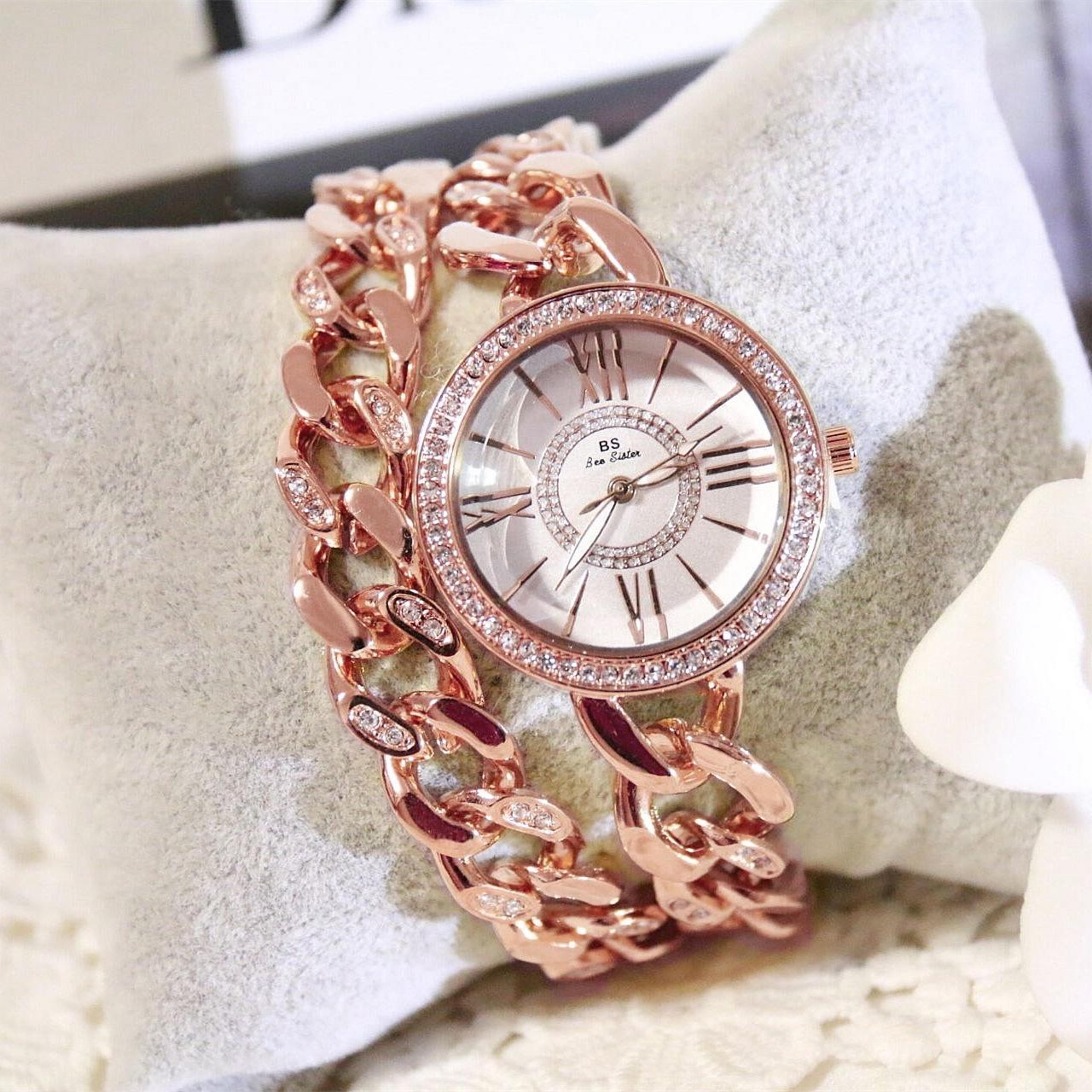 BS Bee Sister FA1329 Roman Numeral Ladies Watch 6
