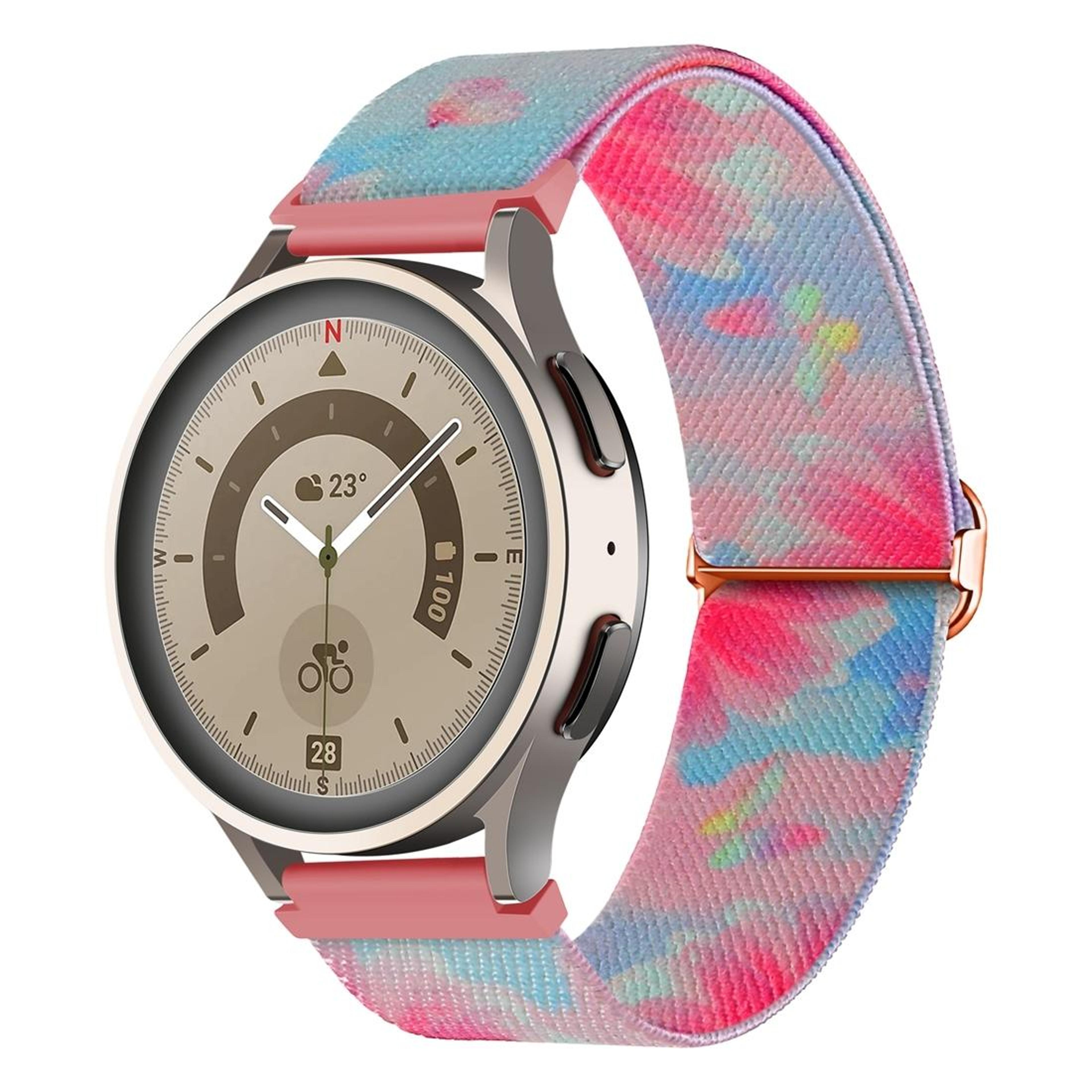 Colorful Nylon Watch Band For Coros Apex Pro And Apex 46mm Breathable Woven Strap 8
