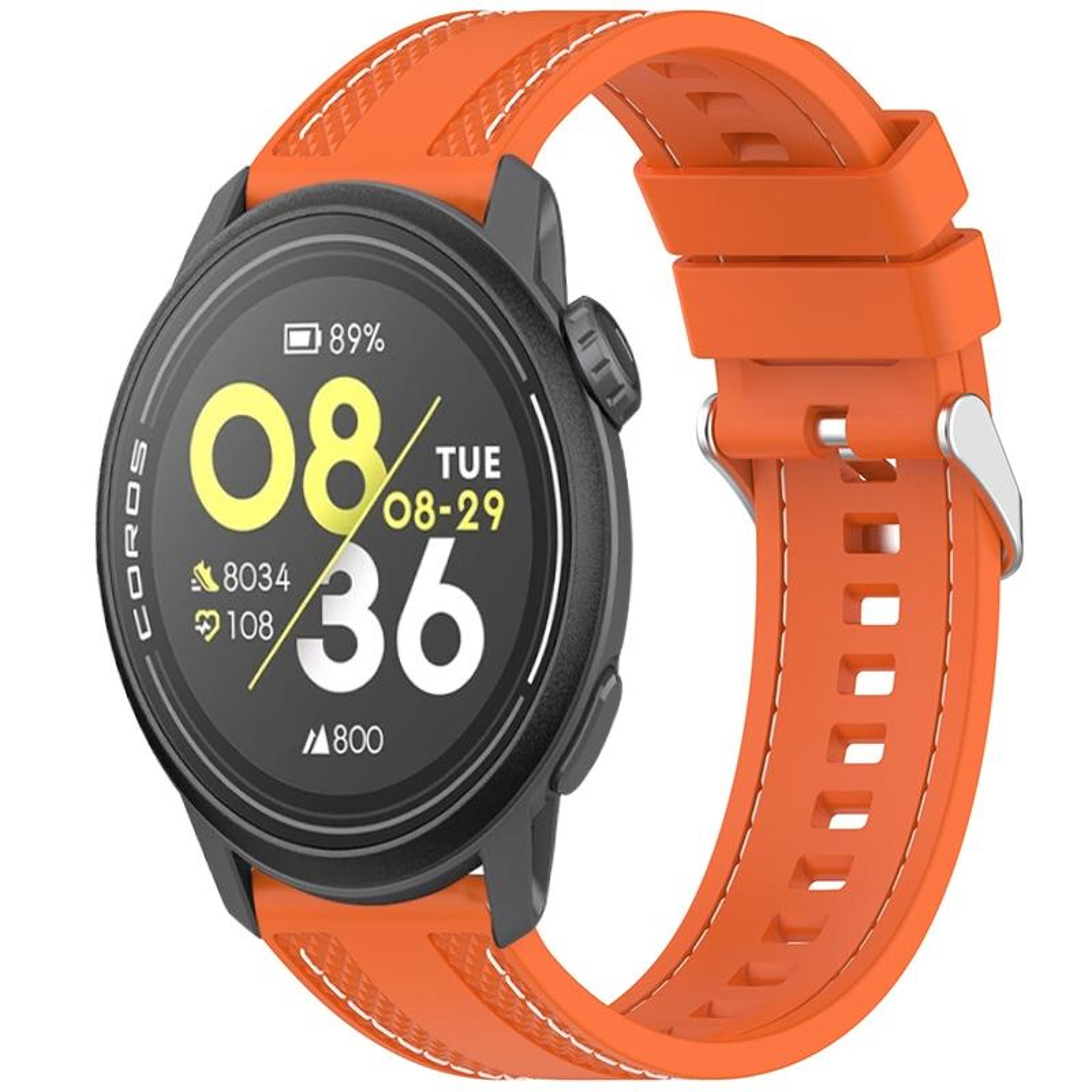 Durable COROS Pace 3 Silicone Watch Band With Two Side Stitching  Quick Release Watch Strap Design 7