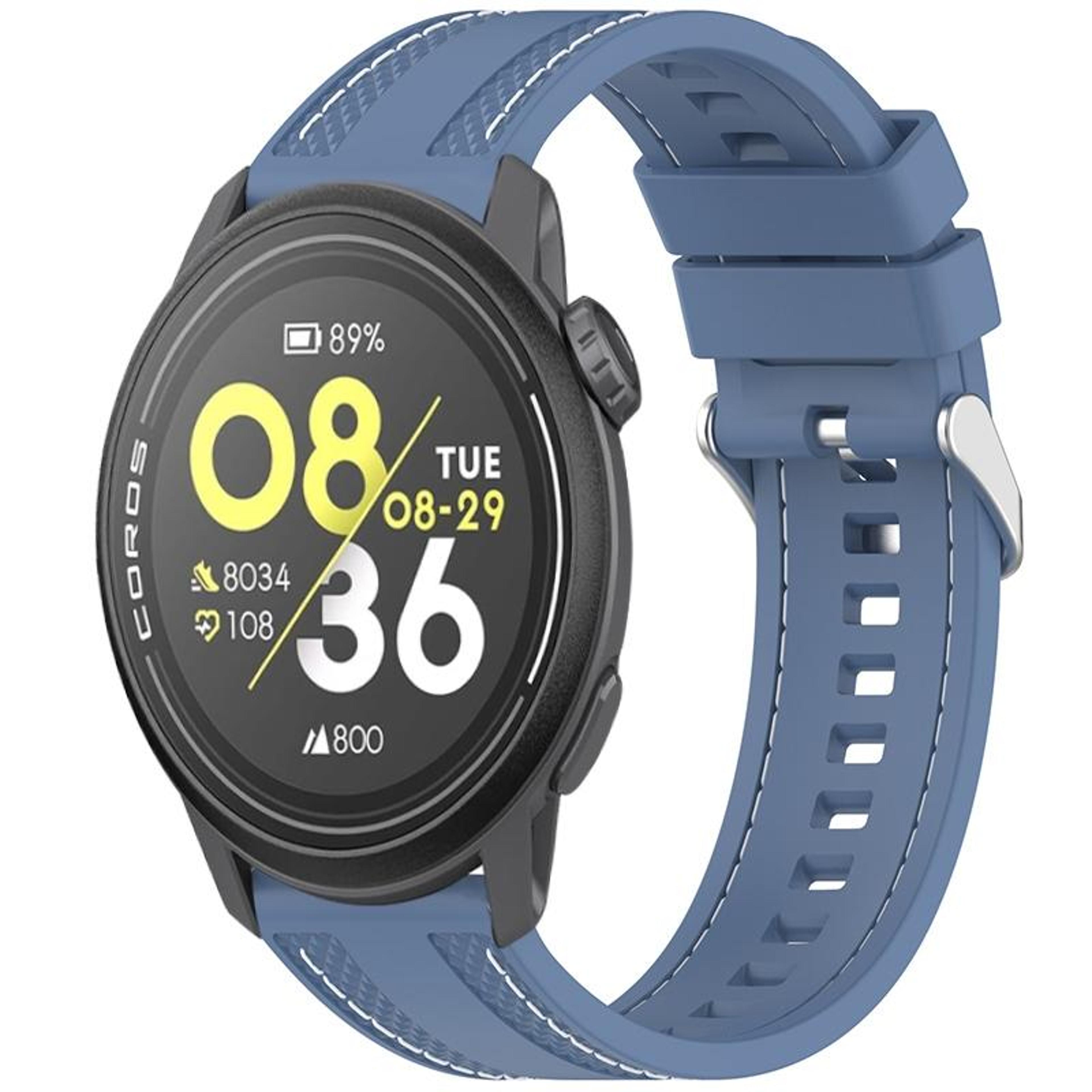 Durable COROS Pace 3 Silicone Watch Band With Two Side Stitching  Quick Release Watch Strap Design 1