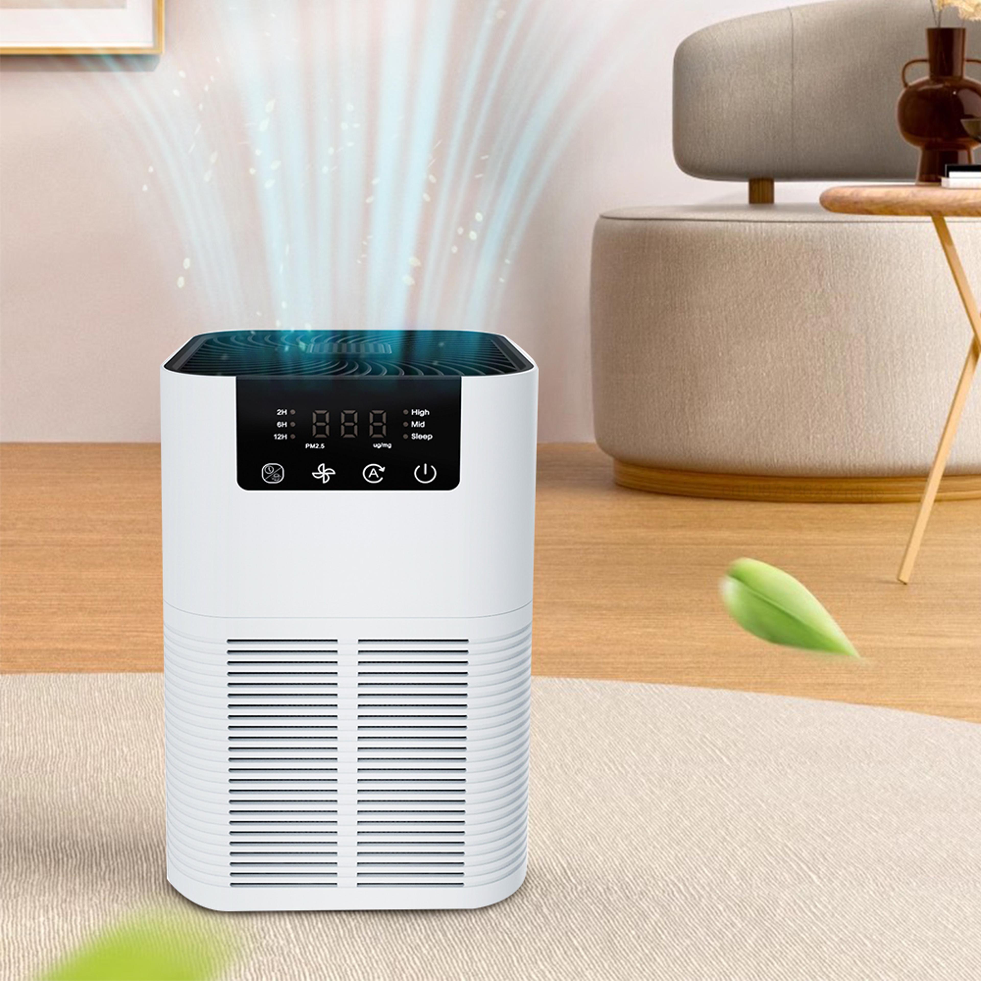 air purifier smoke odor cleaner with hepa filter, negative ion generator, efficient household air purifying aromatherapy
