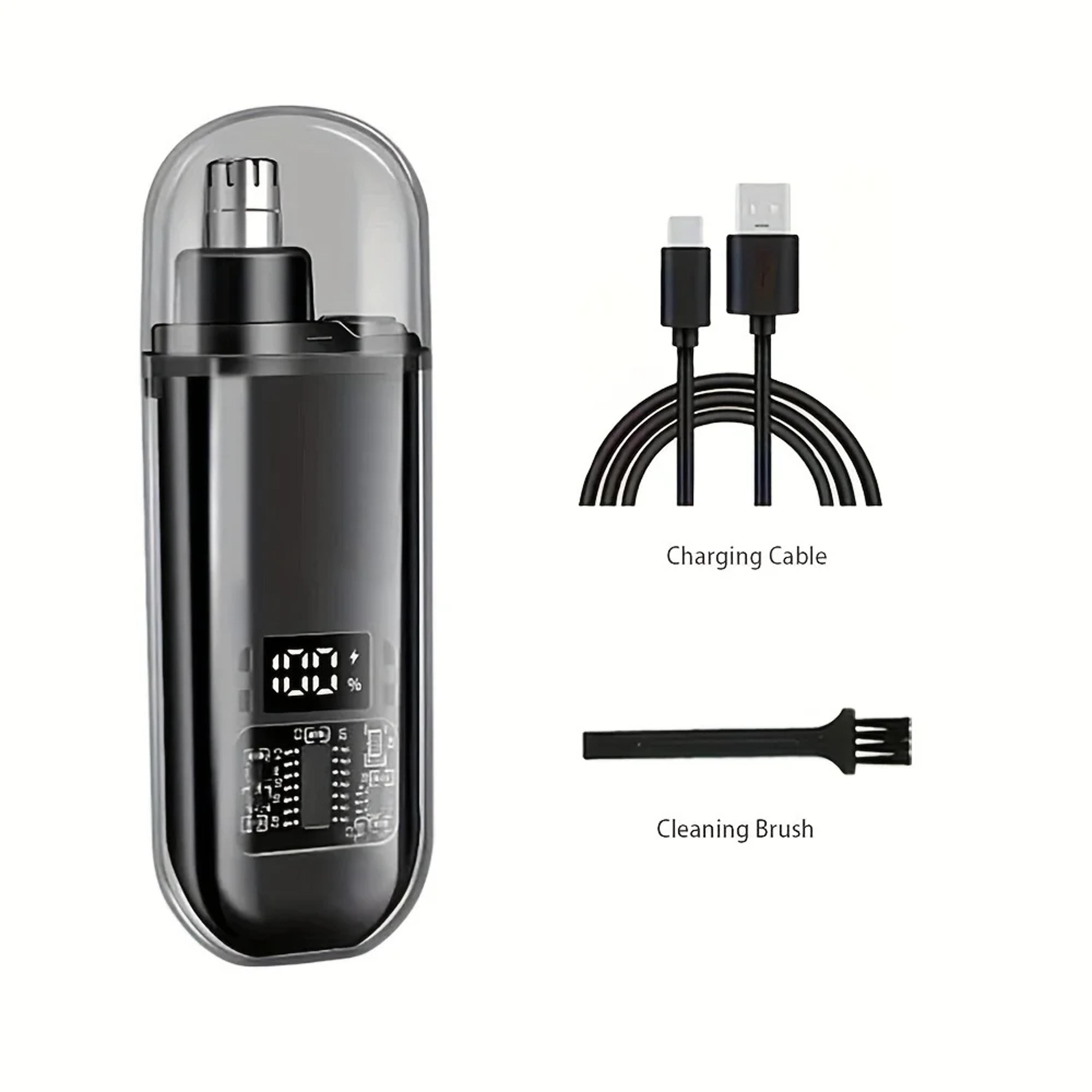 Portable Mini Compact Design With Fast Charge USB Rechargeable Nose  Ear Hair Trimmer For Men 7