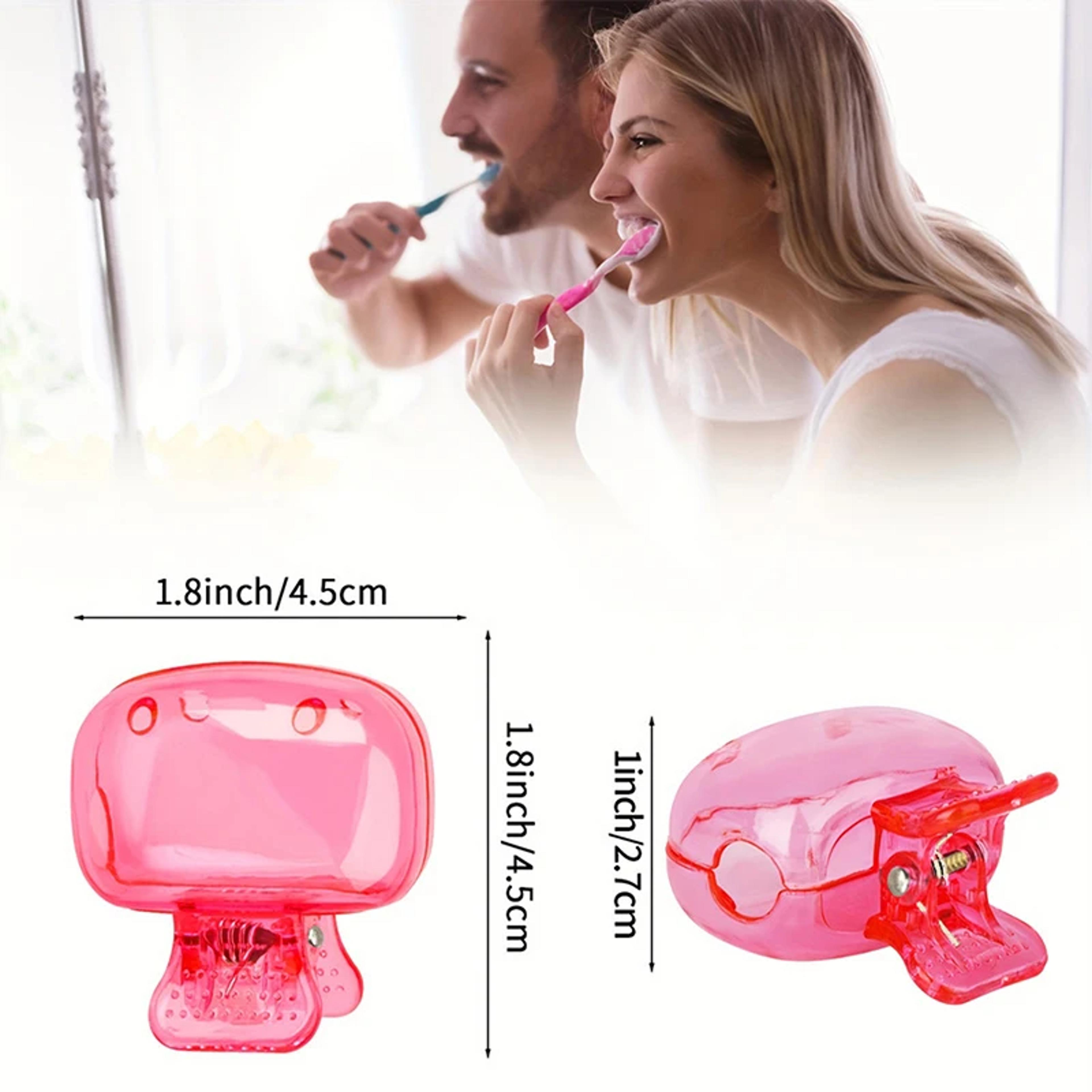 Protective Toothbrush Pod Case Travel Toothbrush Head Covers Portable Plastic Clip For Travel 4