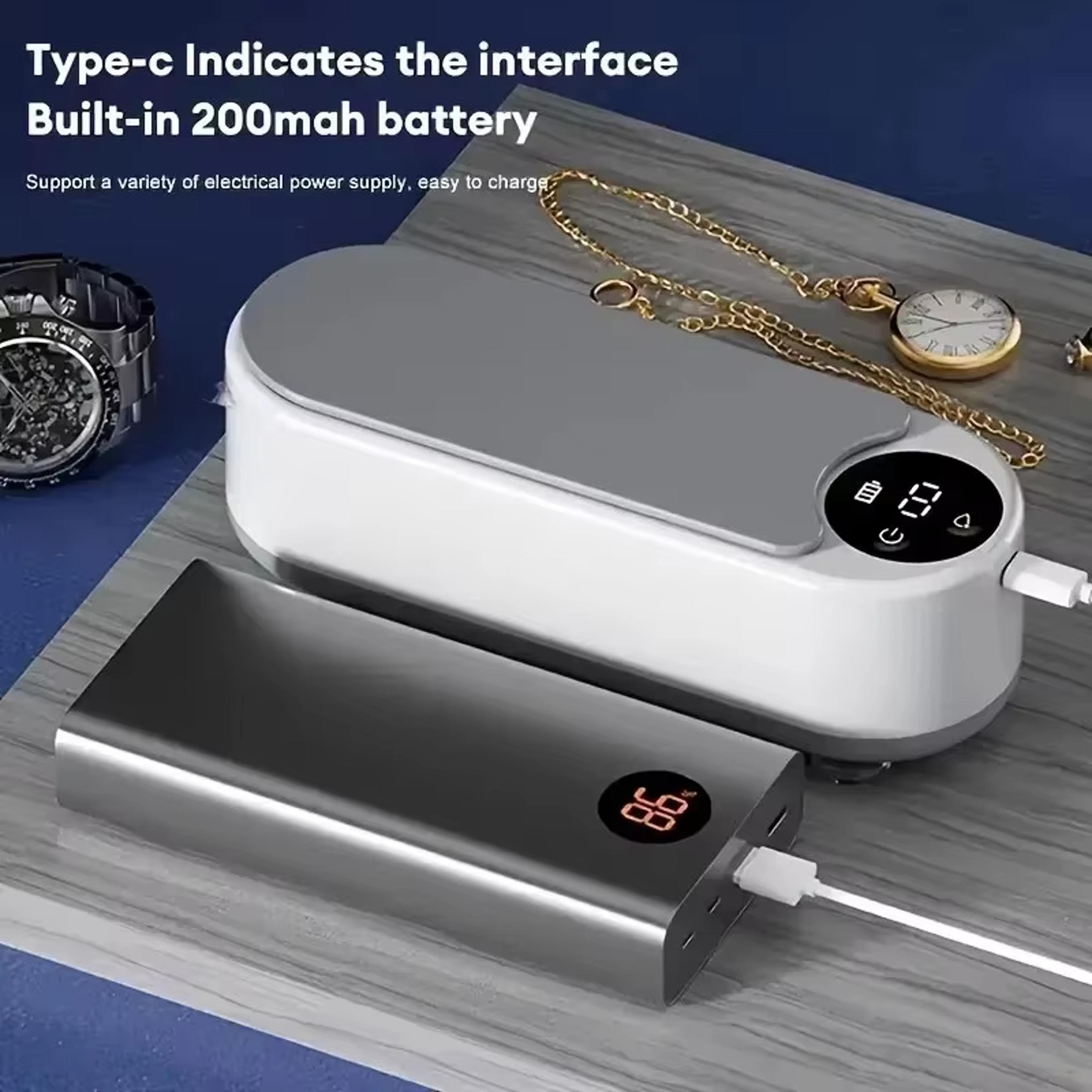 Portable Eyeglass Cleaning Machine Ultrahigh Frequency FullAutomatic Cleaner For Jewelry  Mouthpiec 4