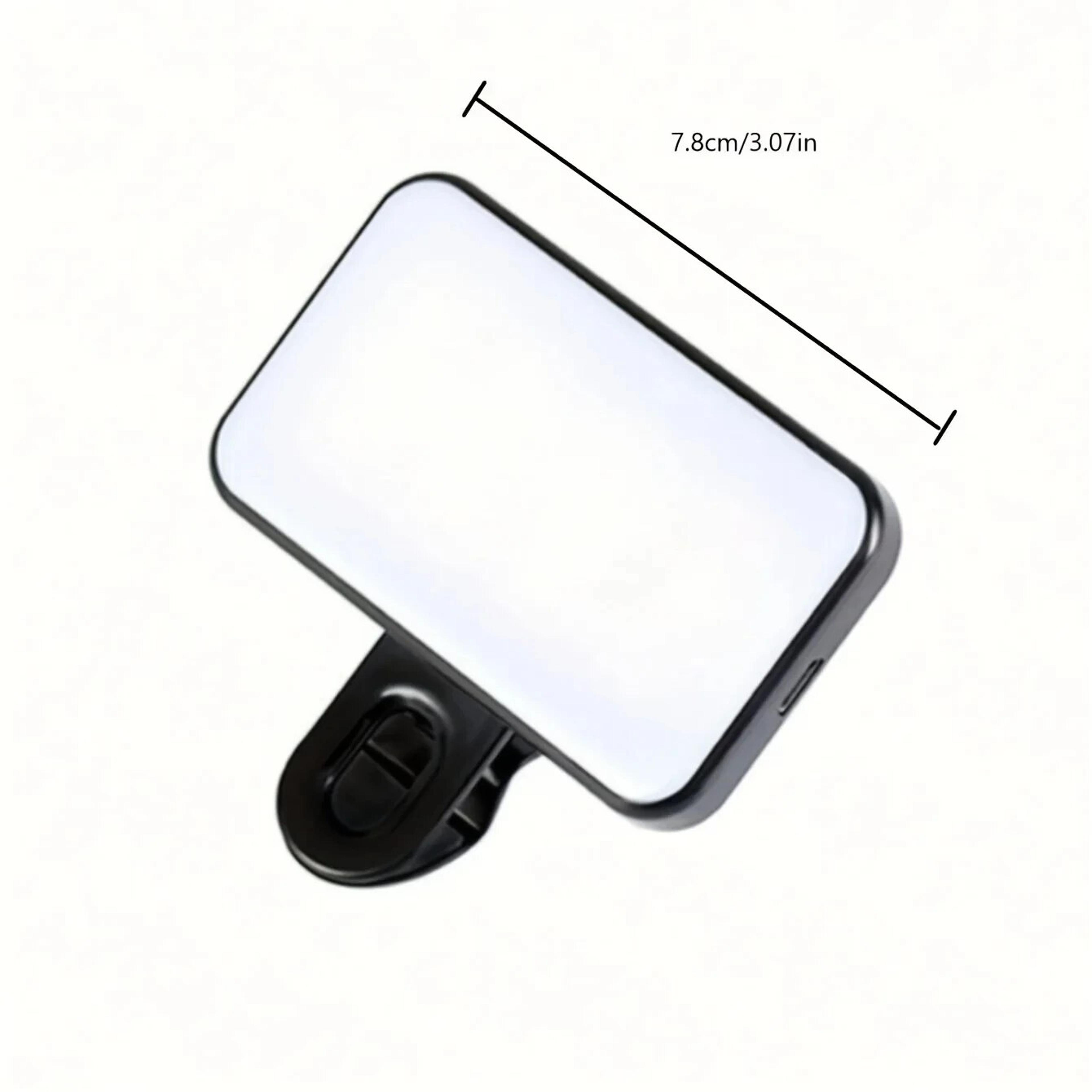 Rechargeable Mini Selfie Fill Light Adjustable Brightness Clip On 3 Modes For Phone Laptop Tablet M 3