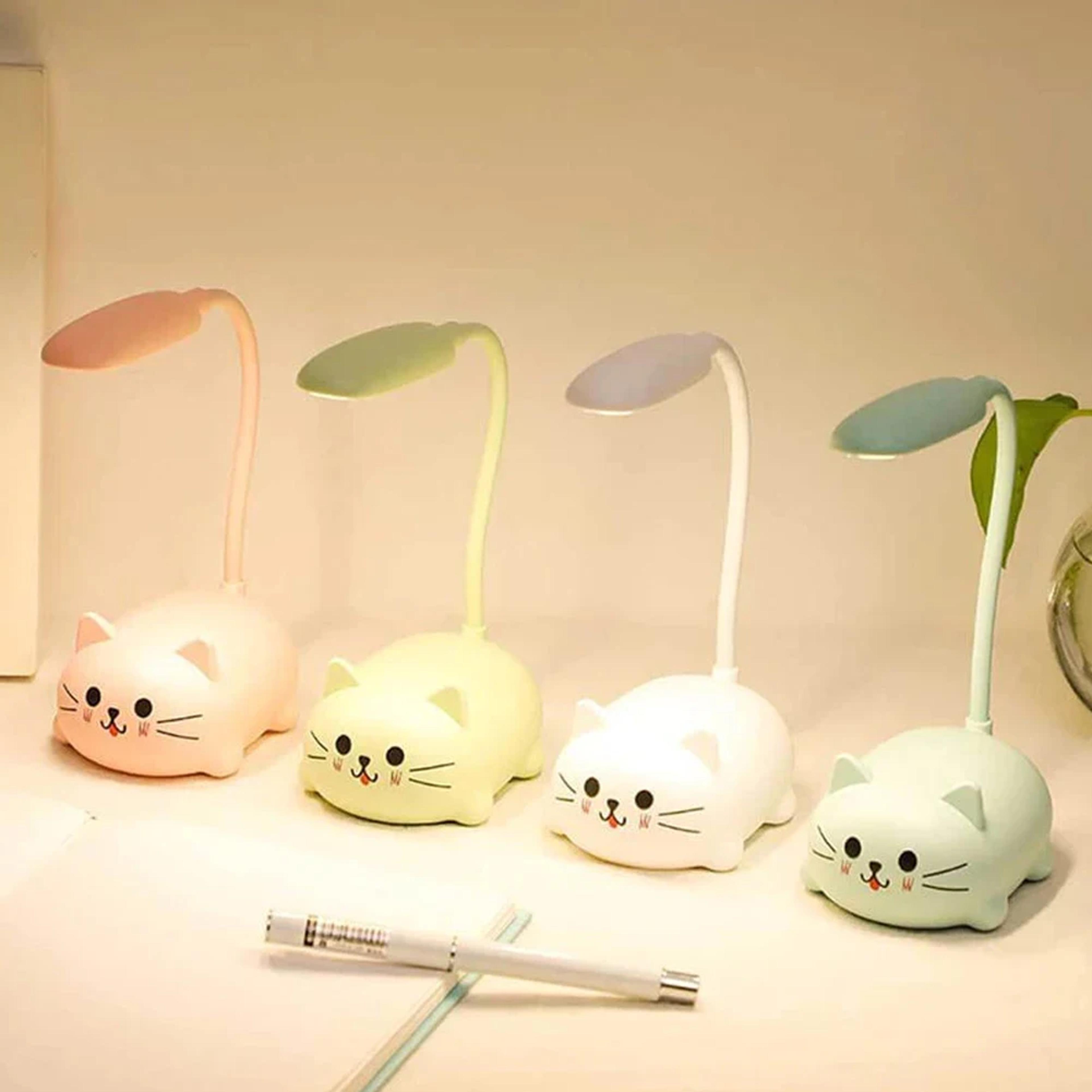 USB Charging Cute Pet Pig Night Light Folding LED Table Lamp Bedside Decor For Learning And Reading 1