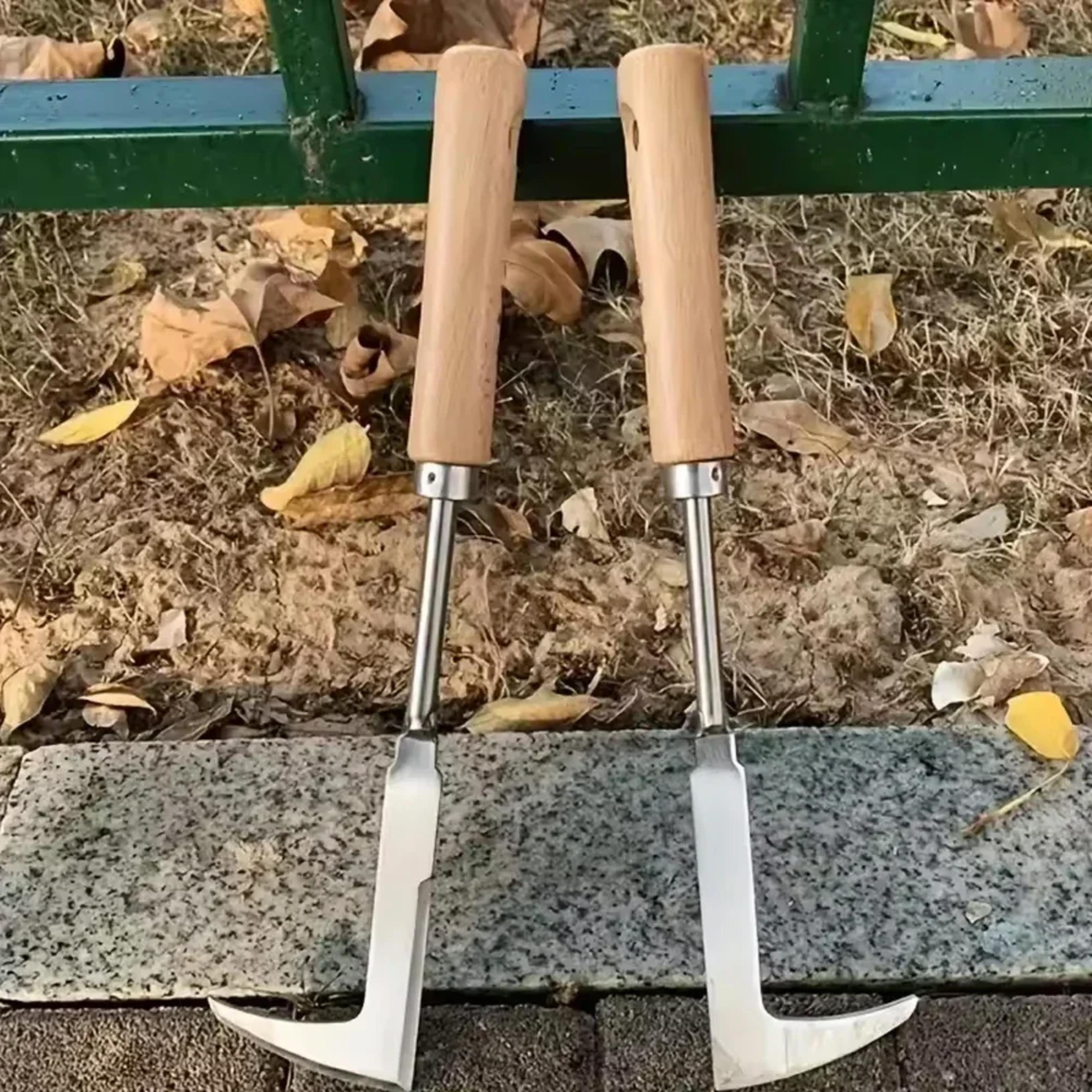 Durable Blade Weed Removal Ergonomic Manual Tool For Cracks Upgraded Carbon Steel Weeder For Lawns  3