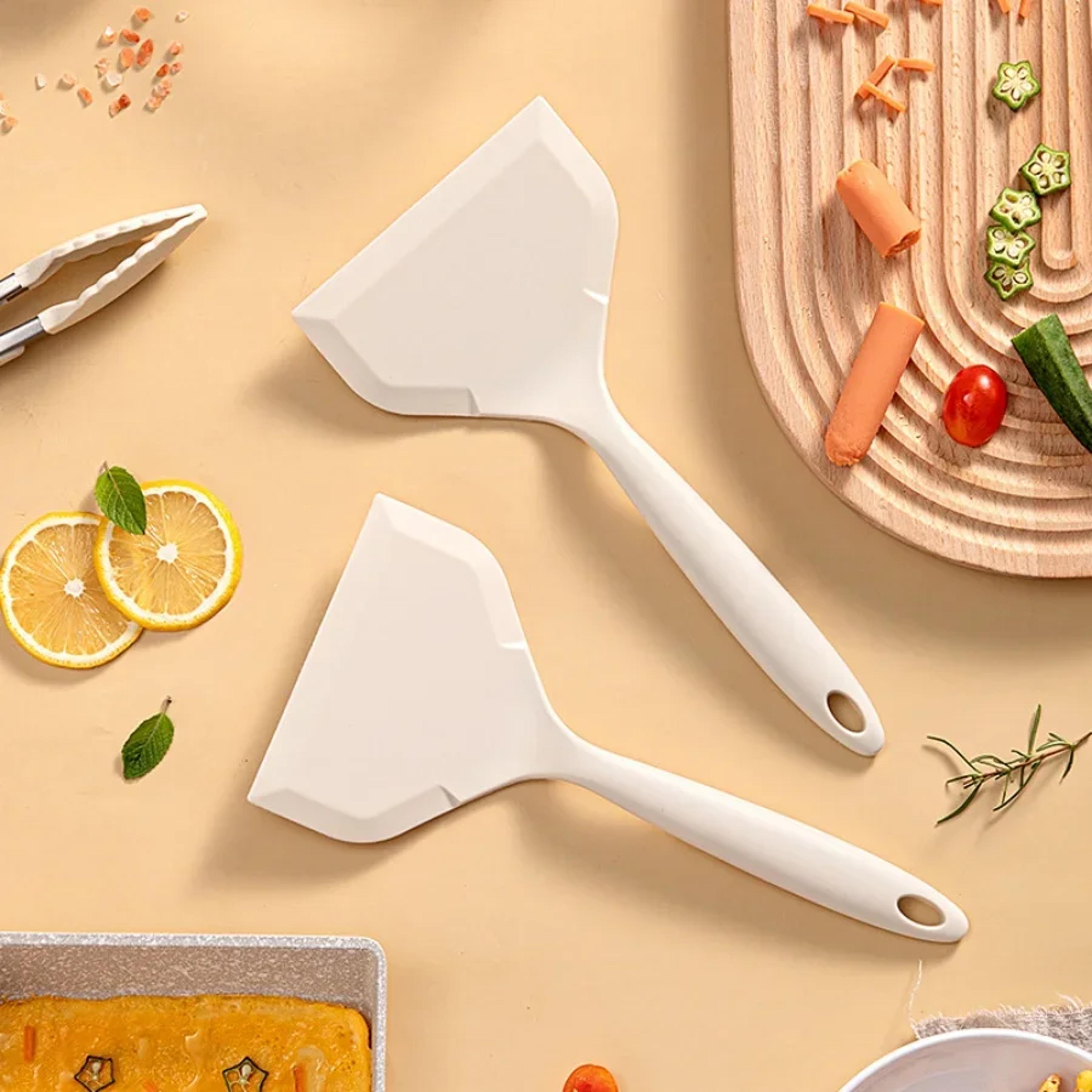 Food Grade NonStick Silicone Heat Resistant Spatula For Frying Sushi Steak Fish Pancake Baking And  3