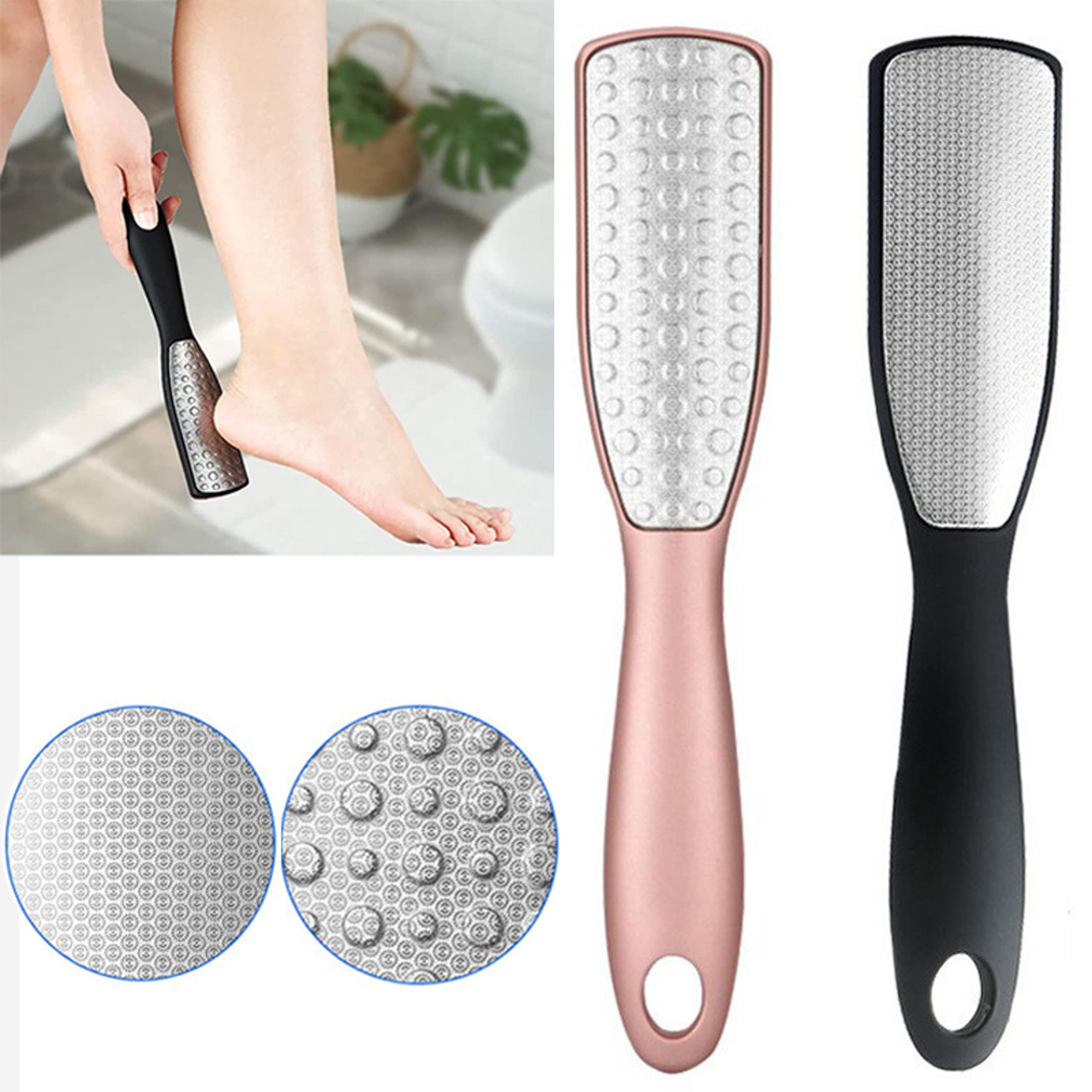 exfoliating calluses brush, pedicure tools heel scratcher, stainless steel double-sided foot sharpening files artifacts