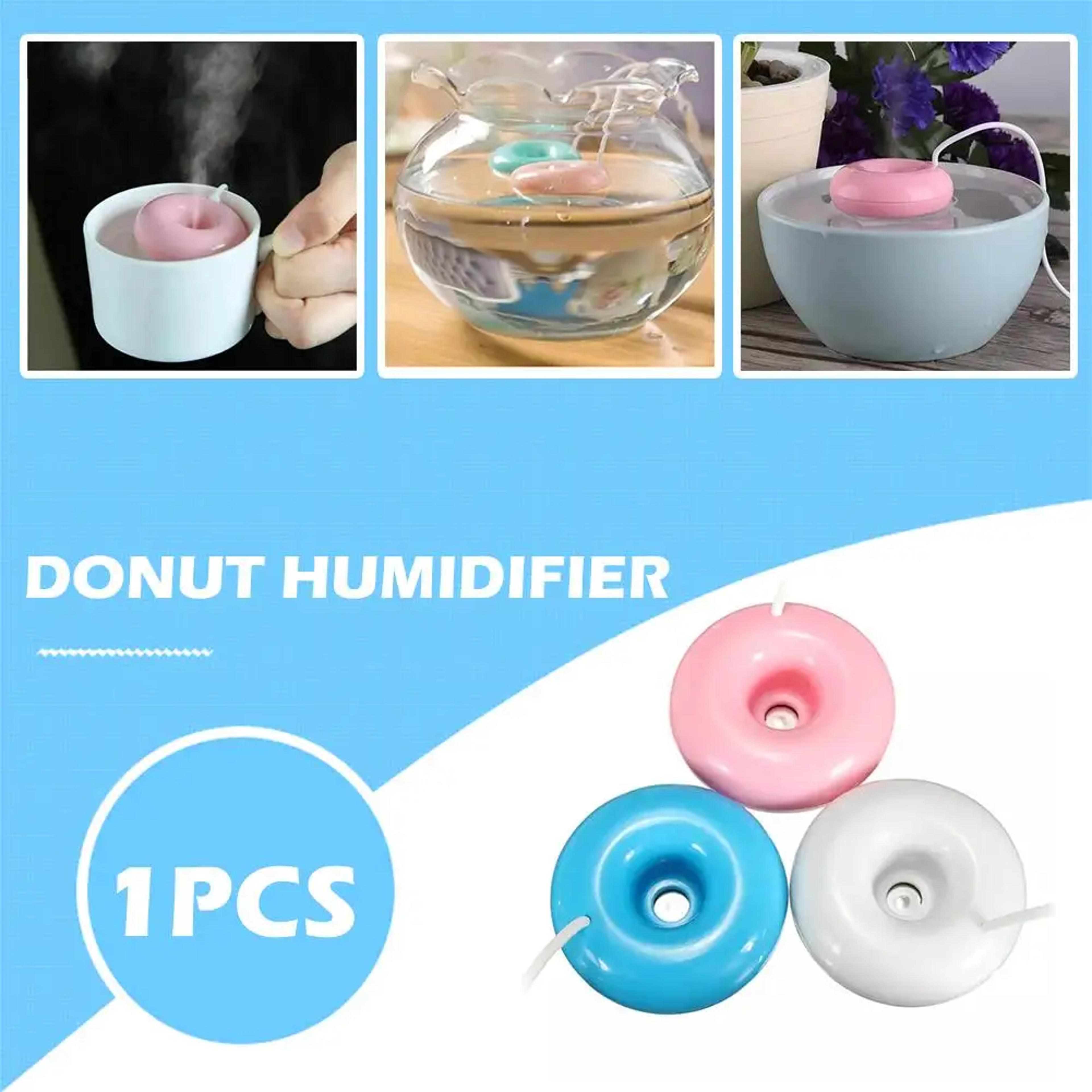 USB Round Household Air Purifier Mini Donut Negative Ion Humidifier For Home Office Desktop Steam D 2