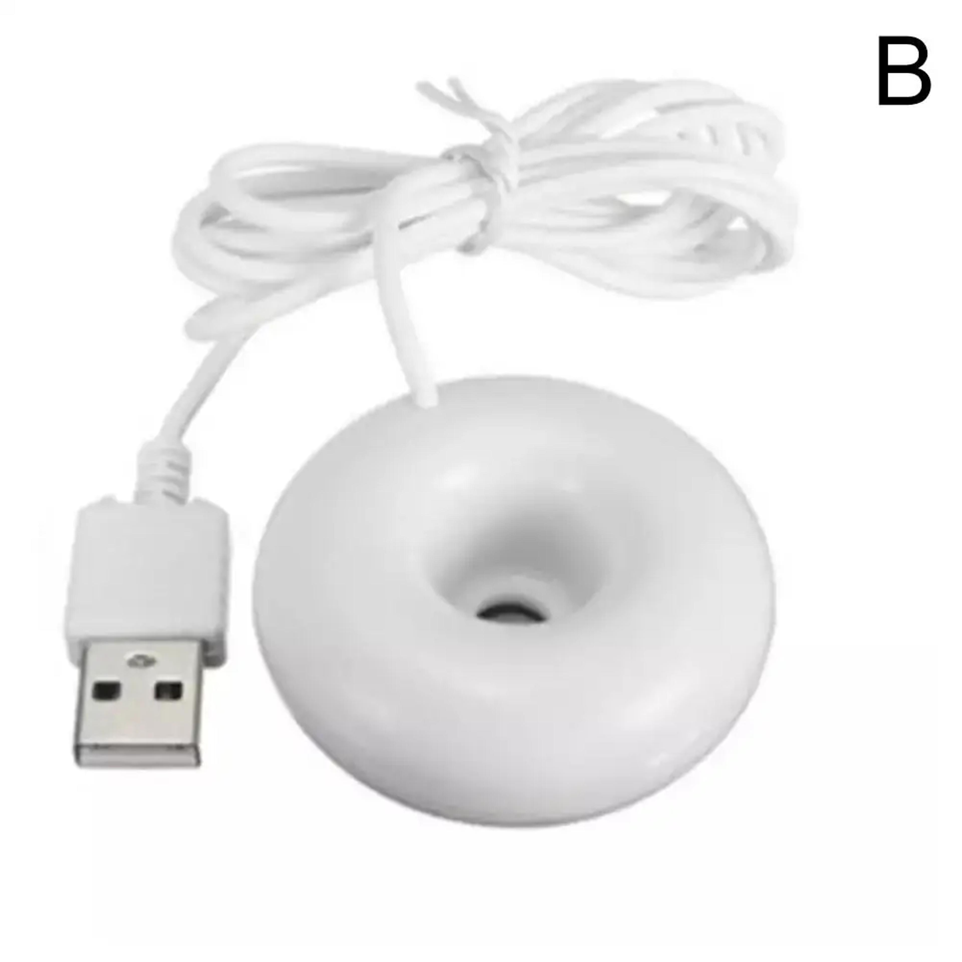 USB Round Household Air Purifier Mini Donut Negative Ion Humidifier For Home Office Desktop Steam D 7