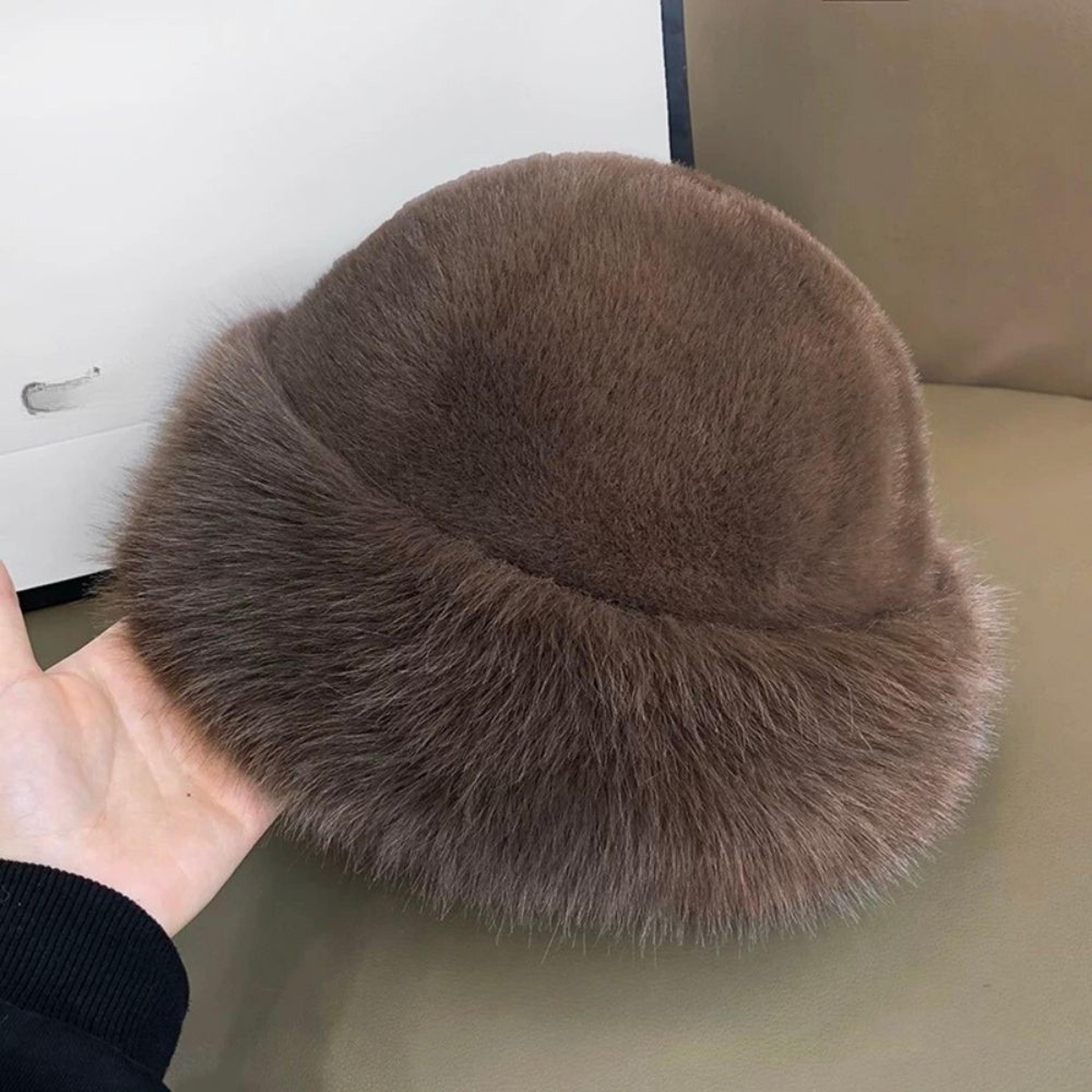 Warm Ear Protection Winter Hat For Women Snow Ski Cap Faux Fox Fur Bomber Windproof Russian Bonnet  7