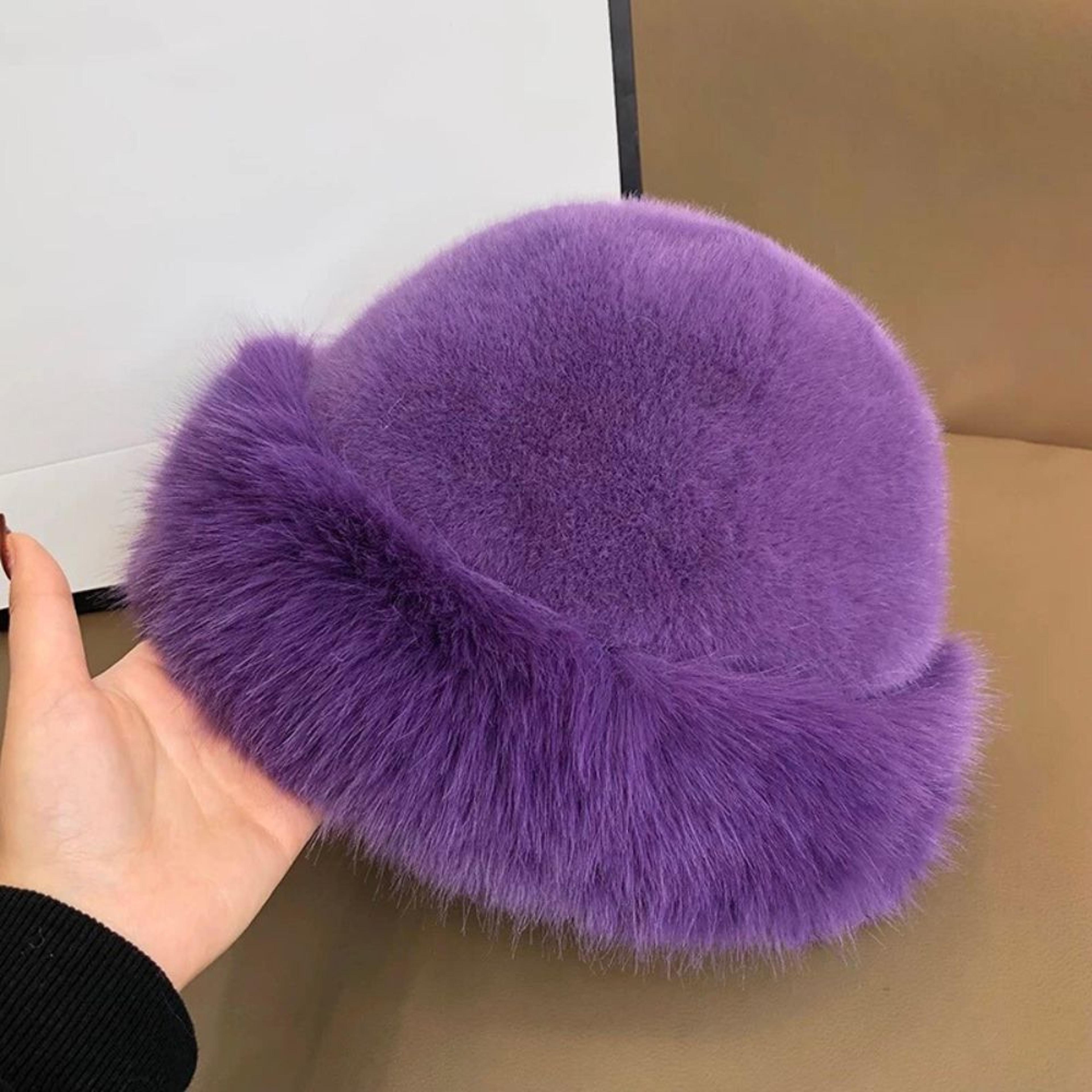 Warm Ear Protection Winter Hat For Women Snow Ski Cap Faux Fox Fur Bomber Windproof Russian Bonnet  9
