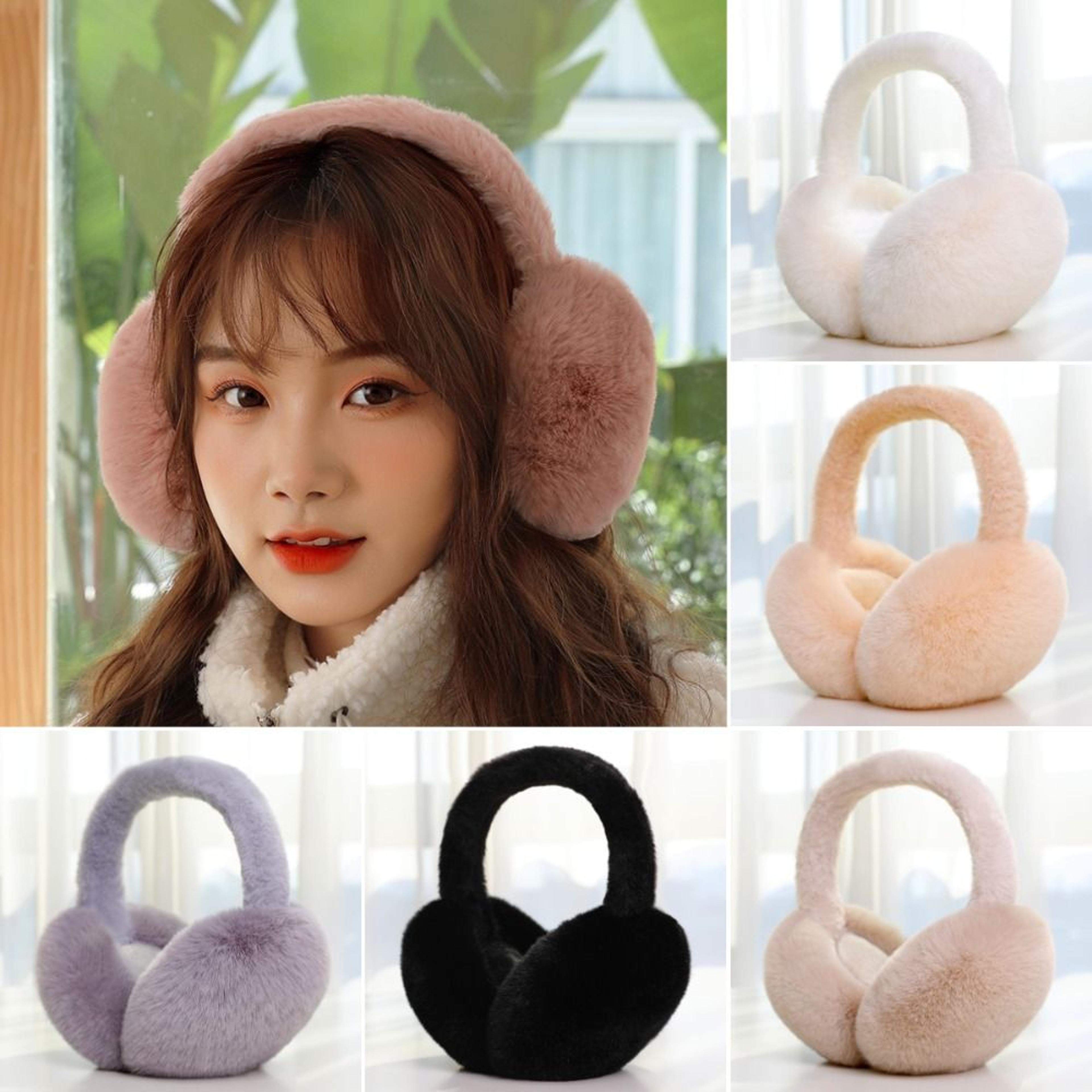 Winter Warm Earmuffs Solid Color Soft Plush Ear Warmer Fashion Ear Cover With Cold Protection Foldi 0