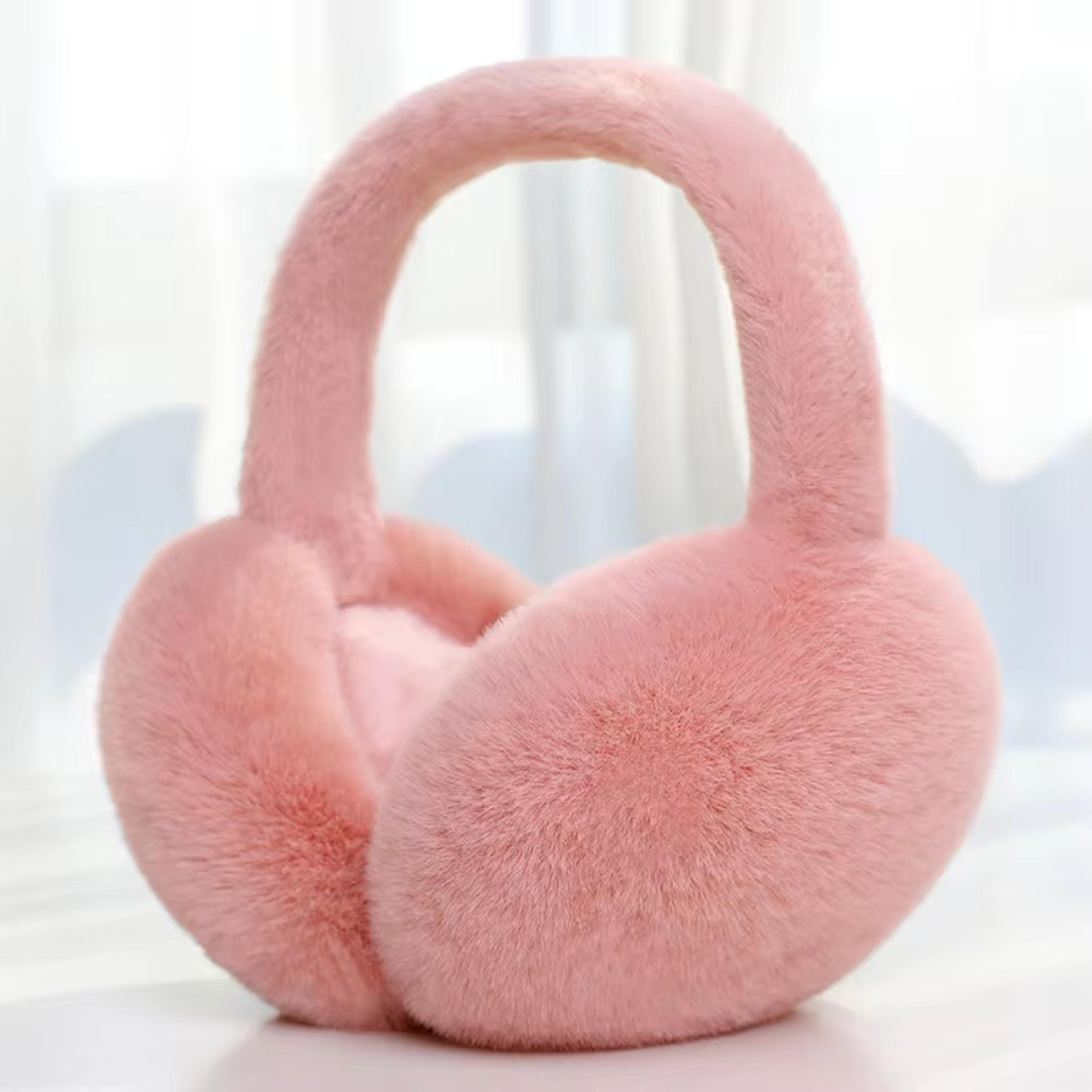 Winter Warm Earmuffs Solid Color Soft Plush Ear Warmer Fashion Ear Cover With Cold Protection Foldi 8