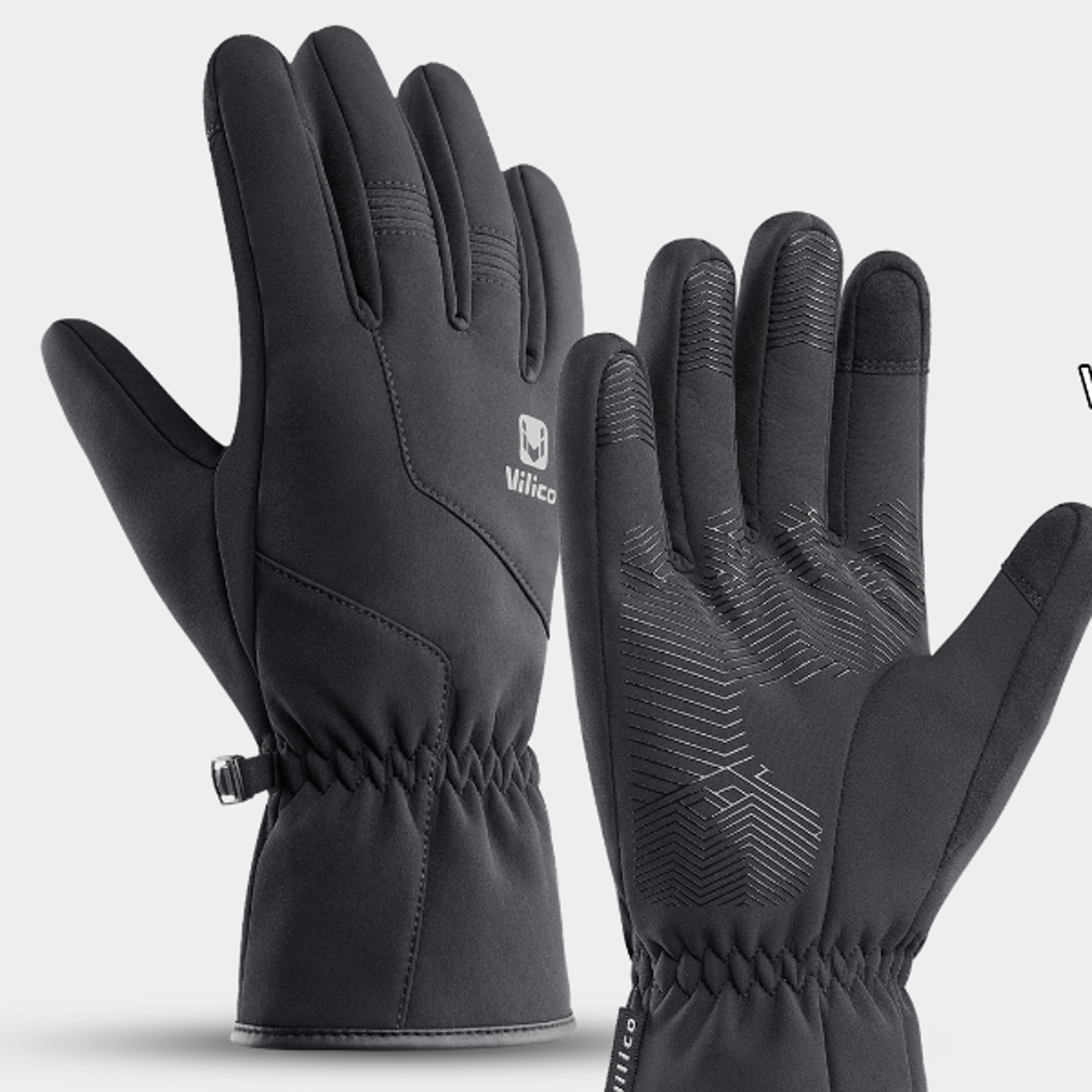 Warm Waterproof Winter Gloves for Men Windproof Touchscreen NonSlip Cycling Gloves