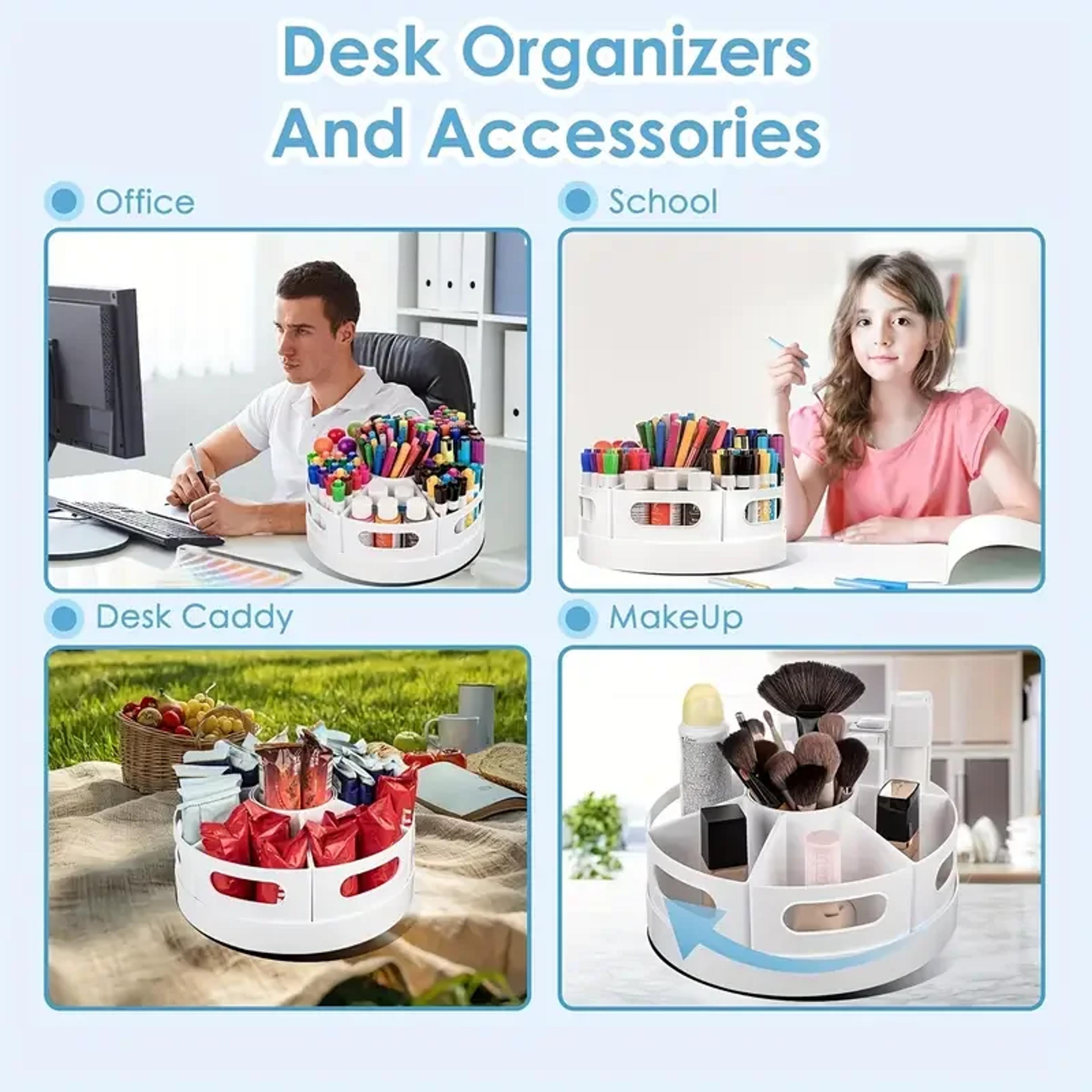 MultiPen Holder Desk Organizer With 7 Removable Bins Office Accessories For Pencil  Stationery Stor 4