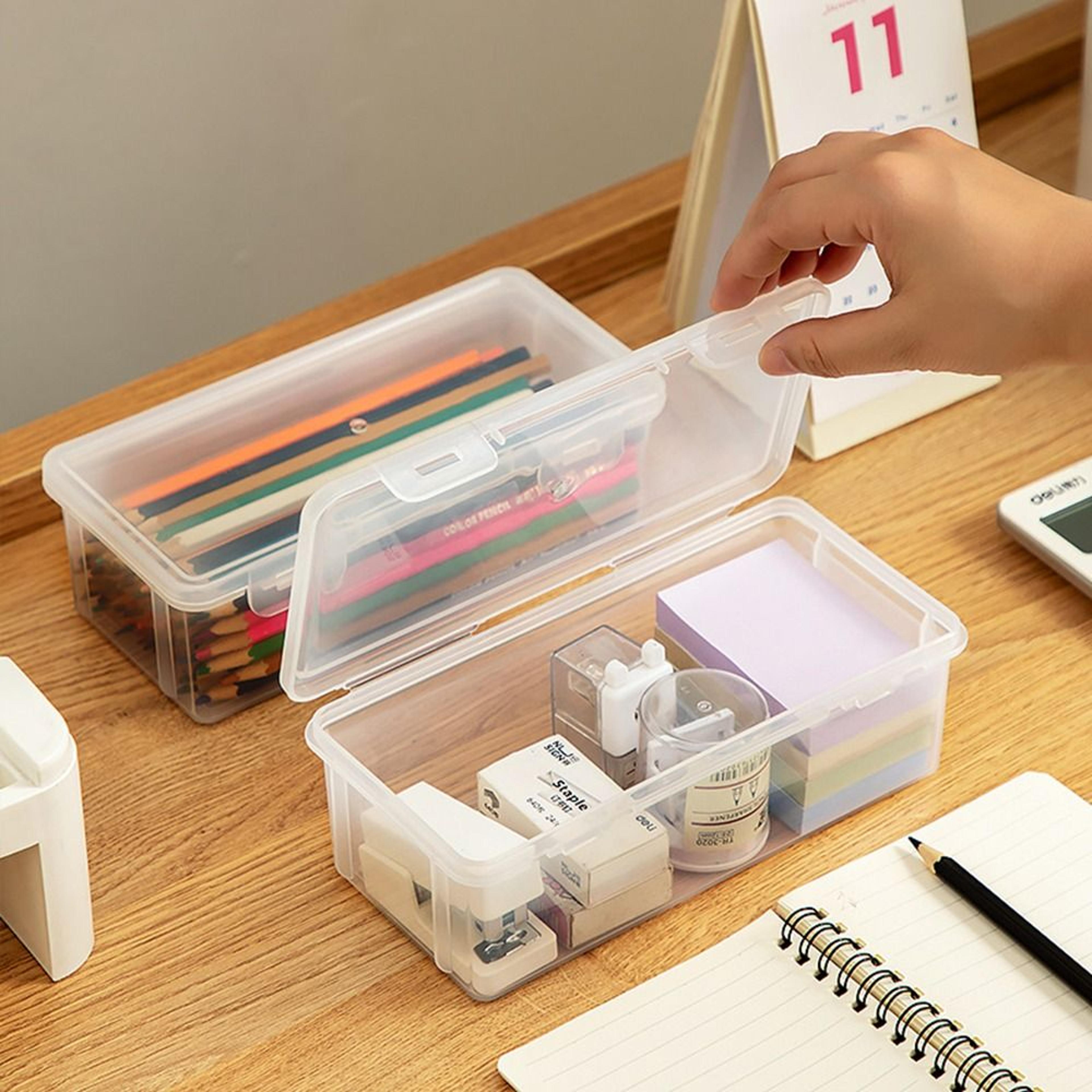 Desktop Organizer For Office Stationary Supplies Portable Pencil Case Storage Box Mark Pen Box Stat 1