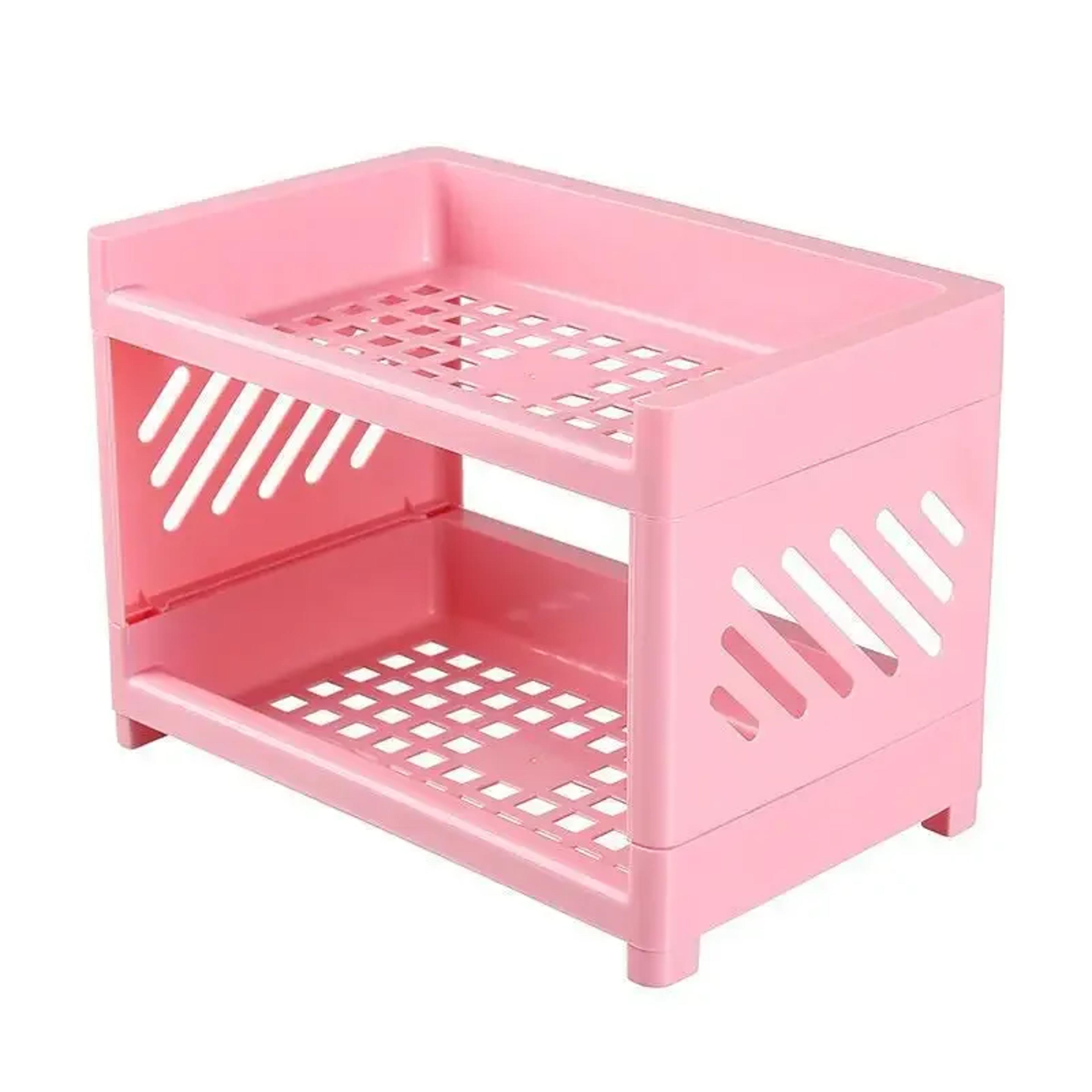 Double Layer Storage Rack Desk Organizer For Office Desk Rectangular Student Desk Accessories Holde 3