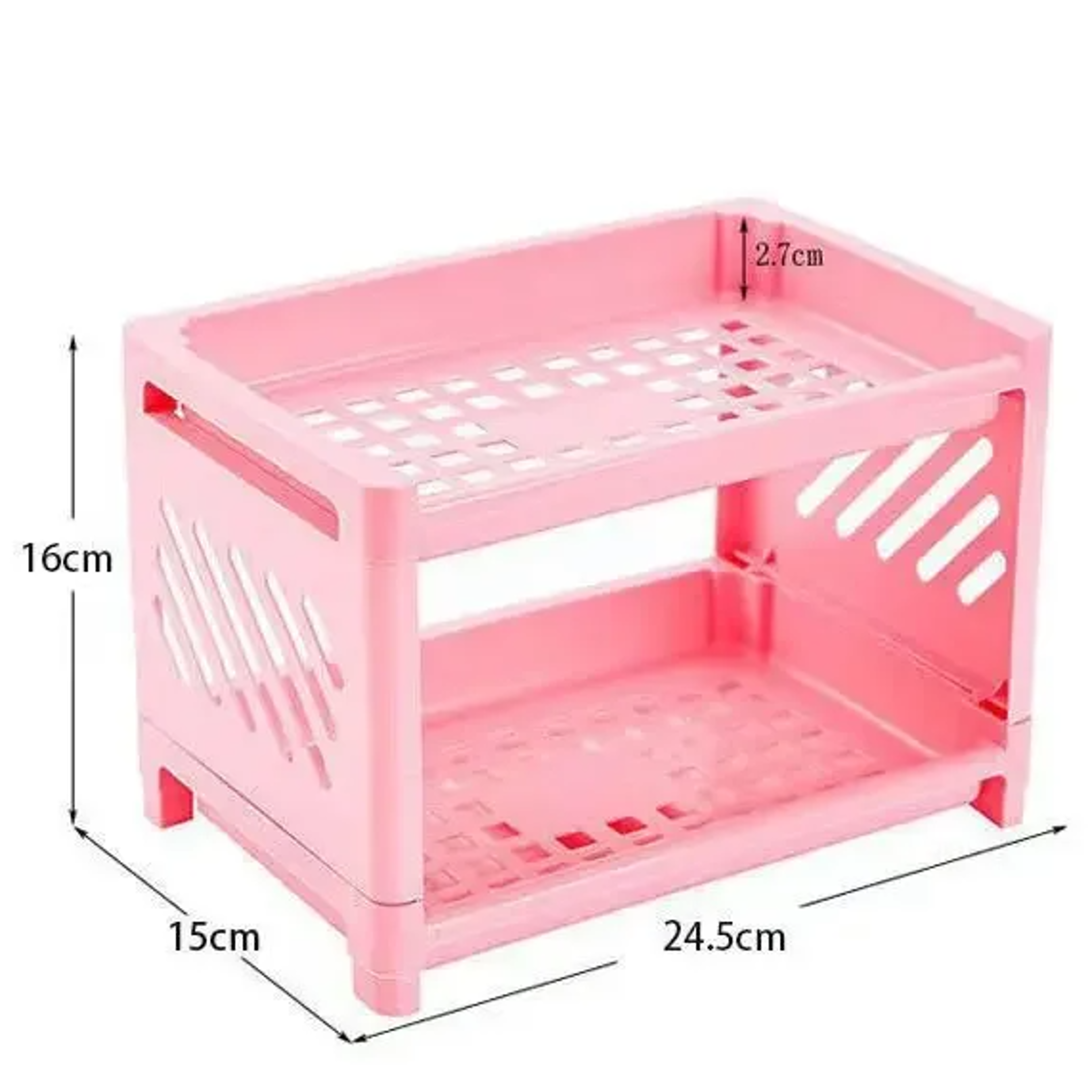 Double Layer Storage Rack Desk Organizer for Office Desk Rectangular Student Desk Accessories Hold