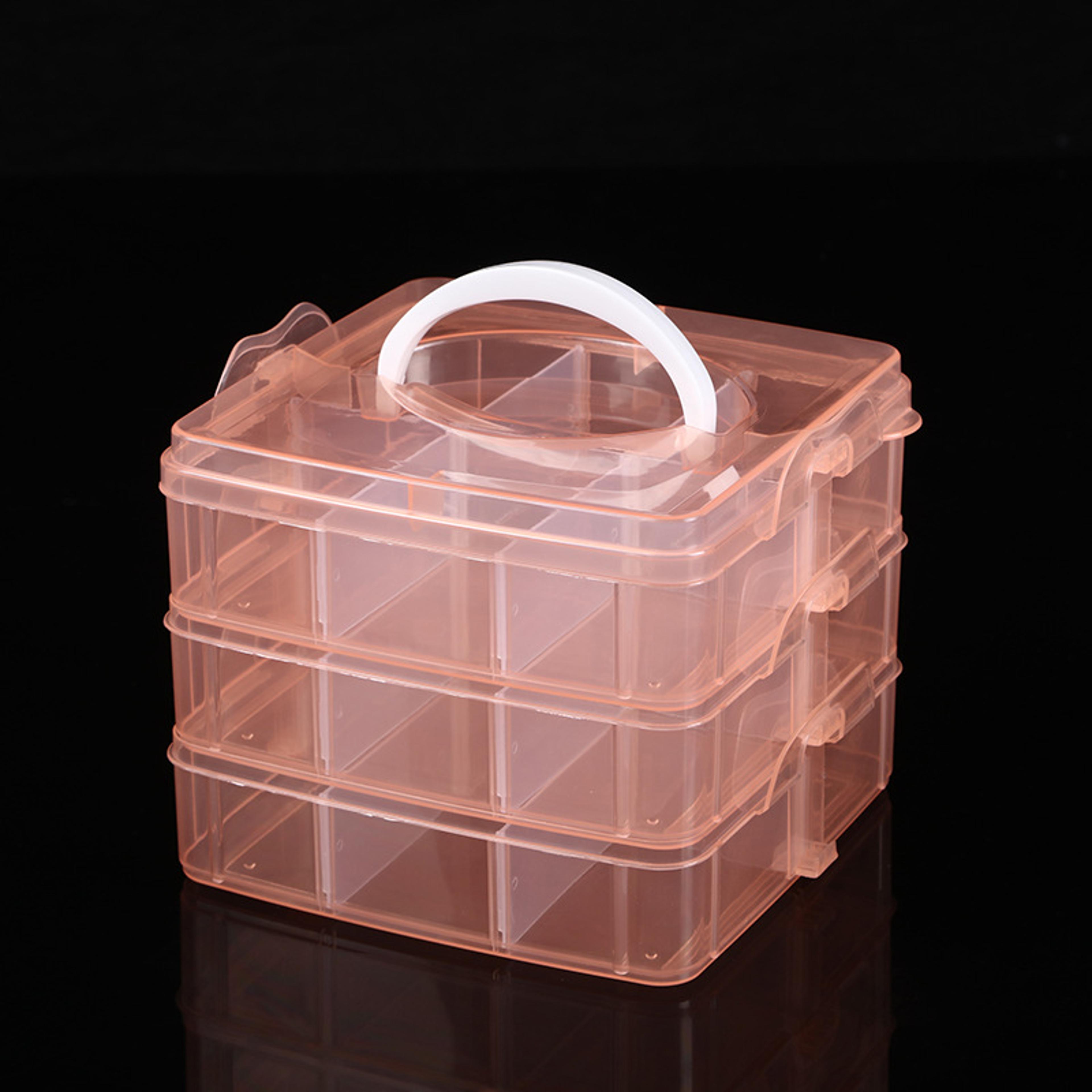Detachable Organizer Storage Box Tool Parts Hardware Case Craft Beads Compartment Carry Box 8