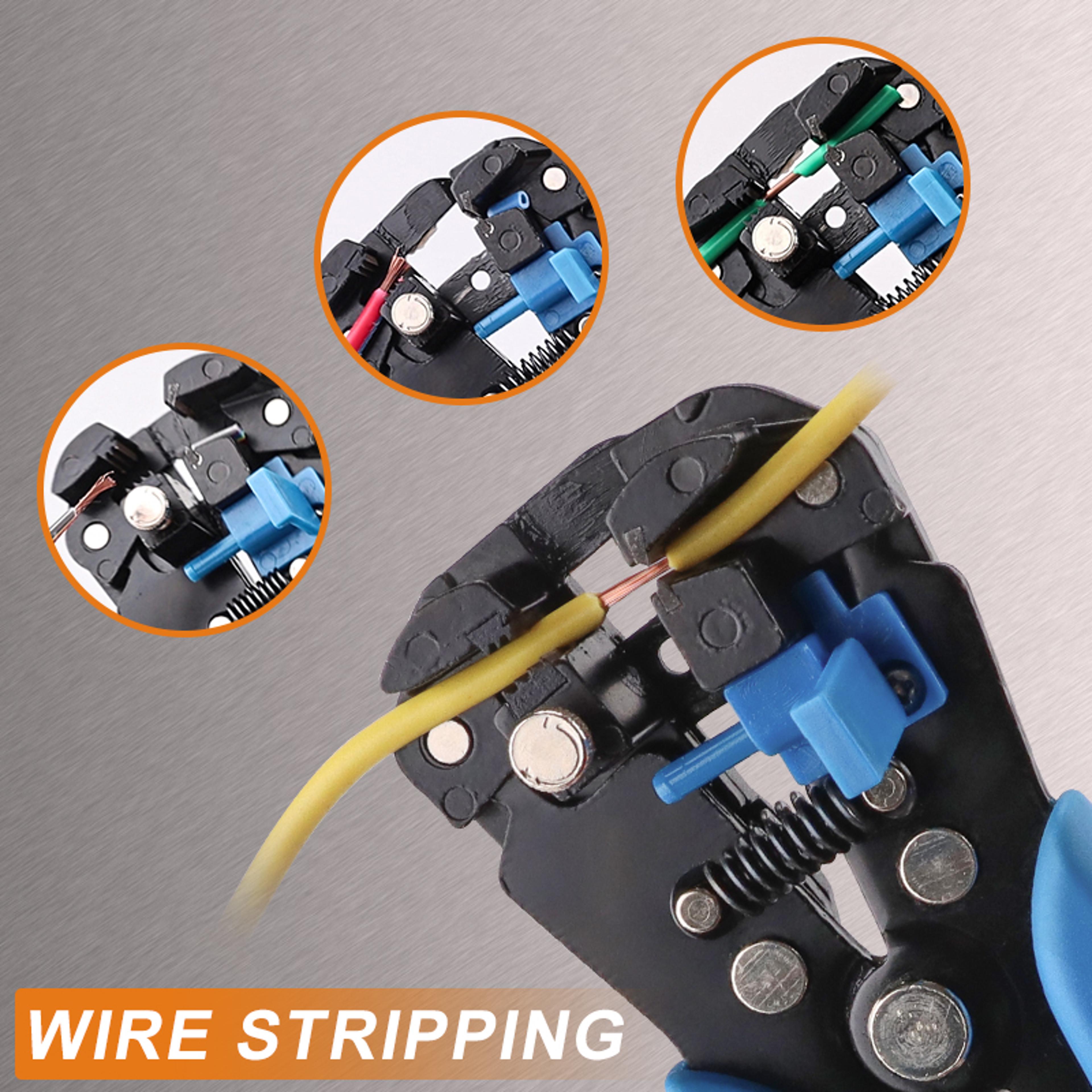 Multifunctional Cable Cutter  Pliers Automatic Wire Stripper For Stripping Cutting  Crimping Electr 0