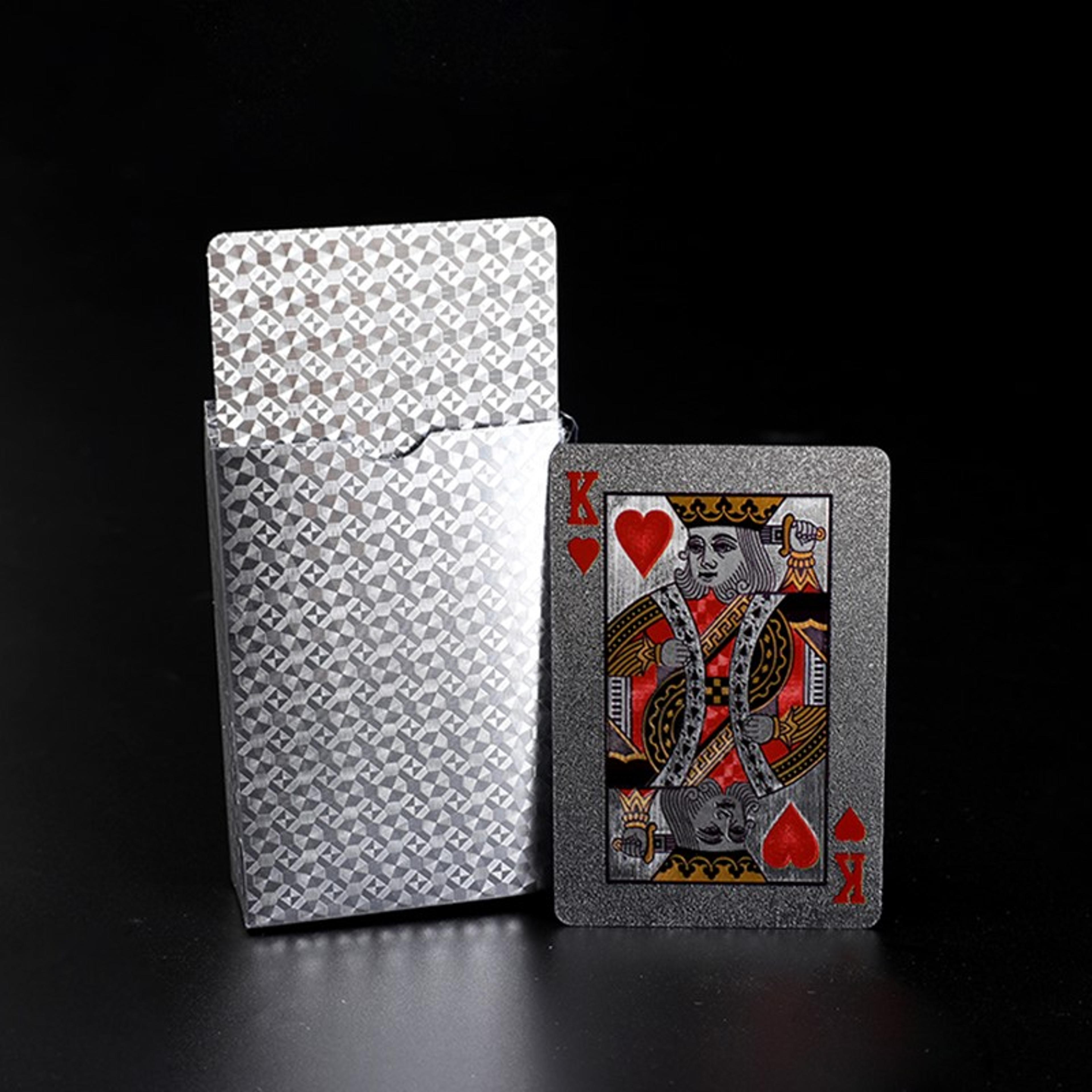 Cool Black Gold Waterproof Playing Cards Holiday Game Gift For Christmas Halloween Thanks Giving 6