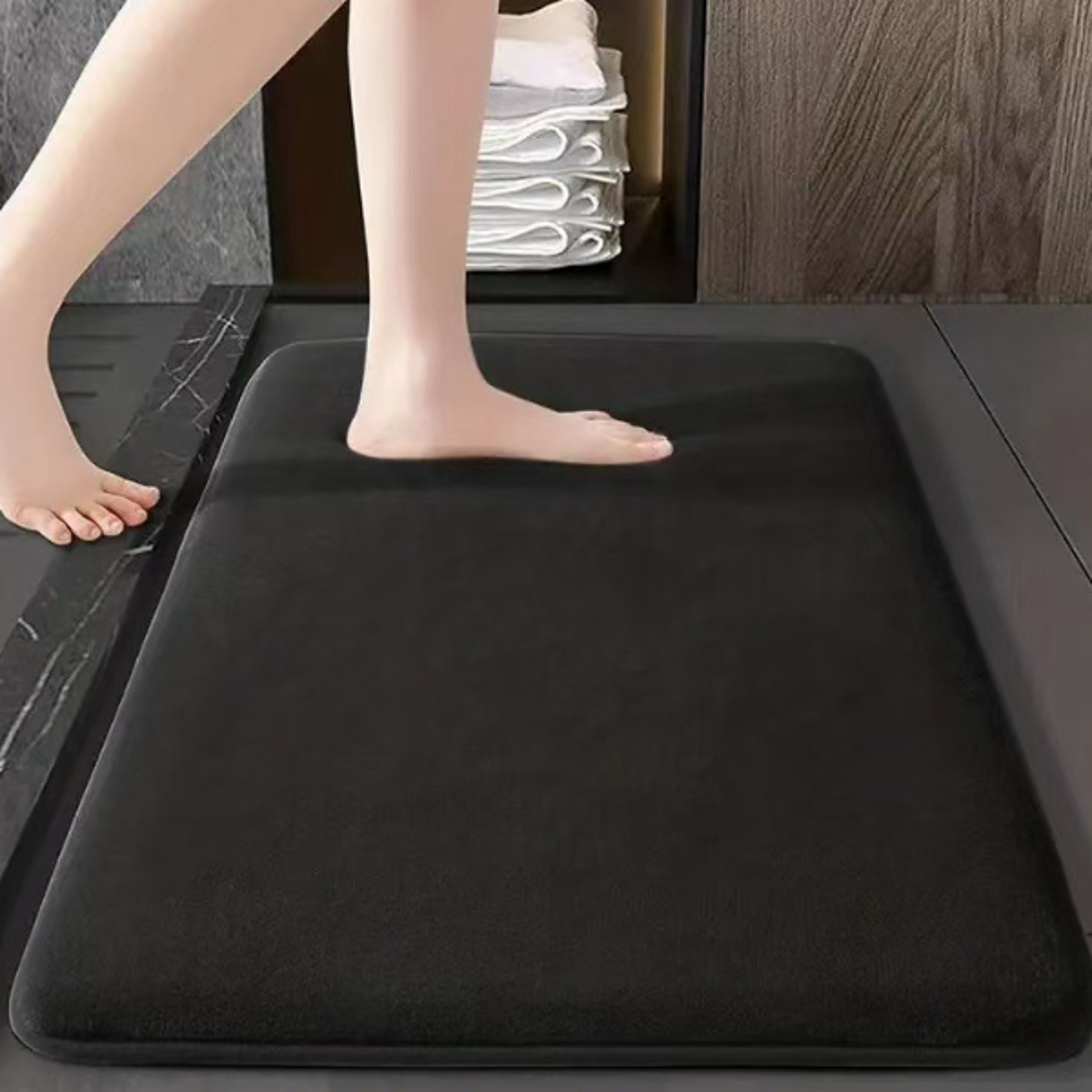 Absorbent Floor Mat Non Slip Bath Mat Anti Slip Coral Velvet Bathroom Floor Mat Door Mat Home Decor
