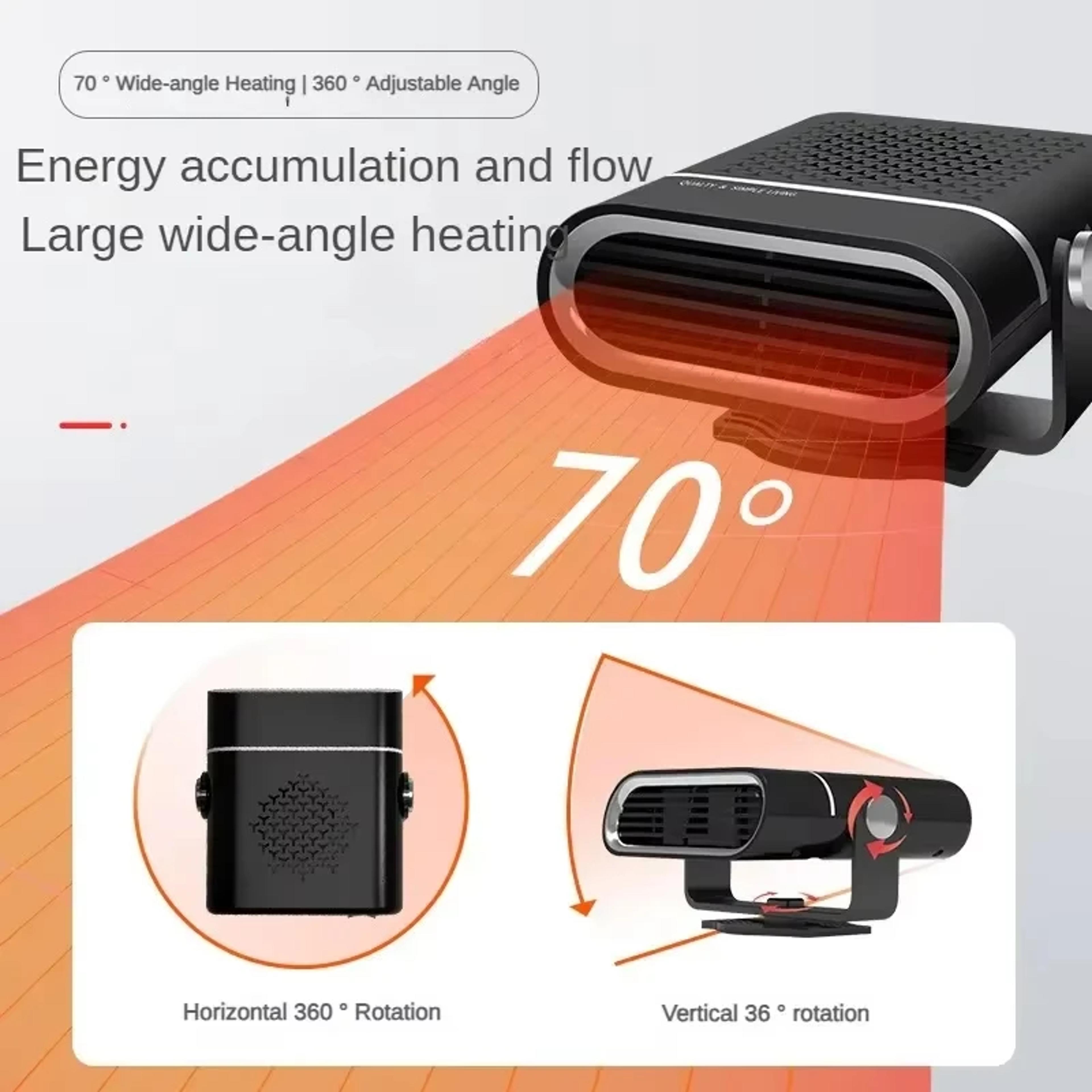 Portable Car Heater Windshield Automatic Defogging Defrost Heater With Fast Heating 5