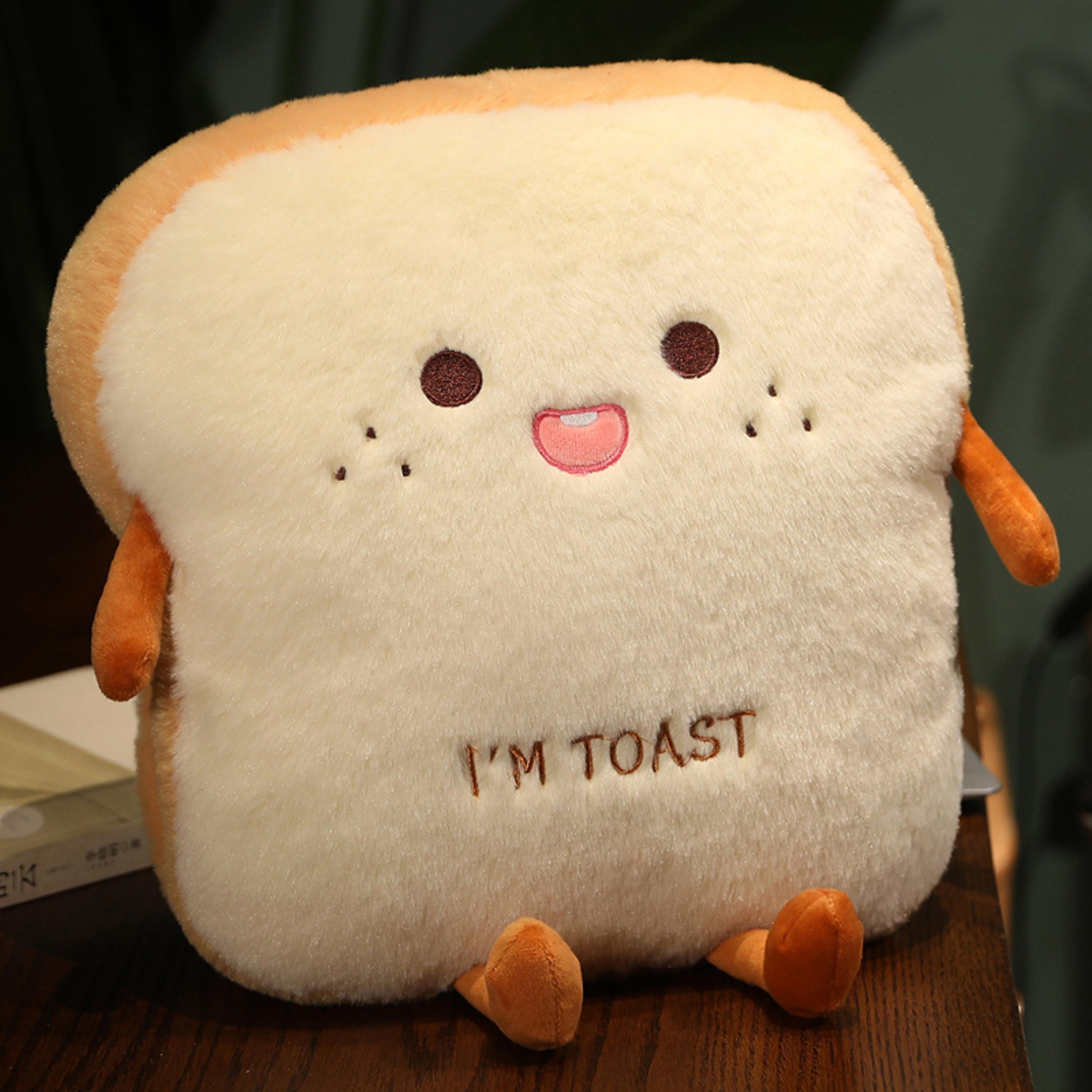 Soft Toast Simulation Bread Pillow Plush Food Doll Cute Hand Cushion Home Decor Birthday Gift 4