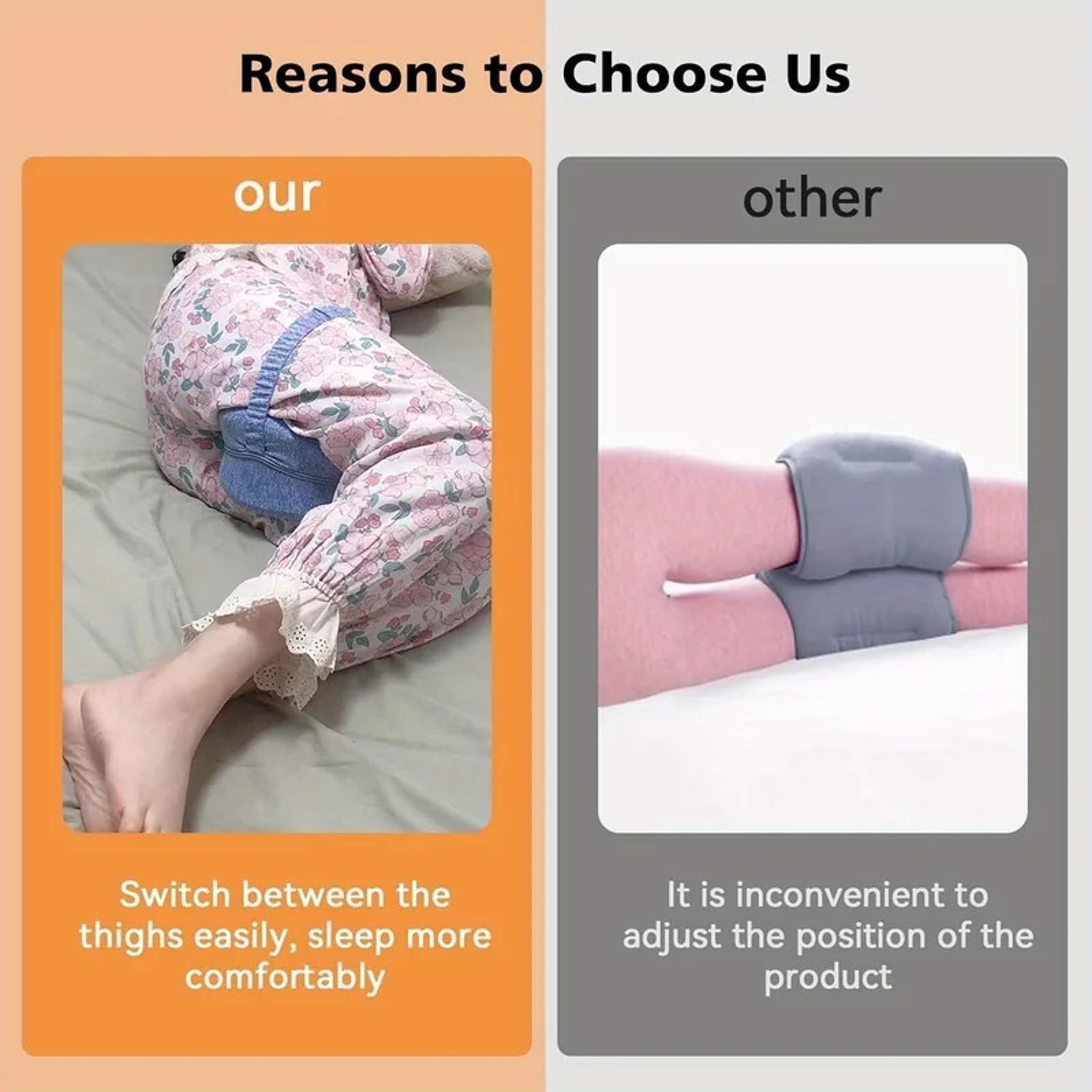 Orthopedic Sciatica Pillow For Side Sleepers Memory Foam Leg Knee Support Back Hip Pain Relief For