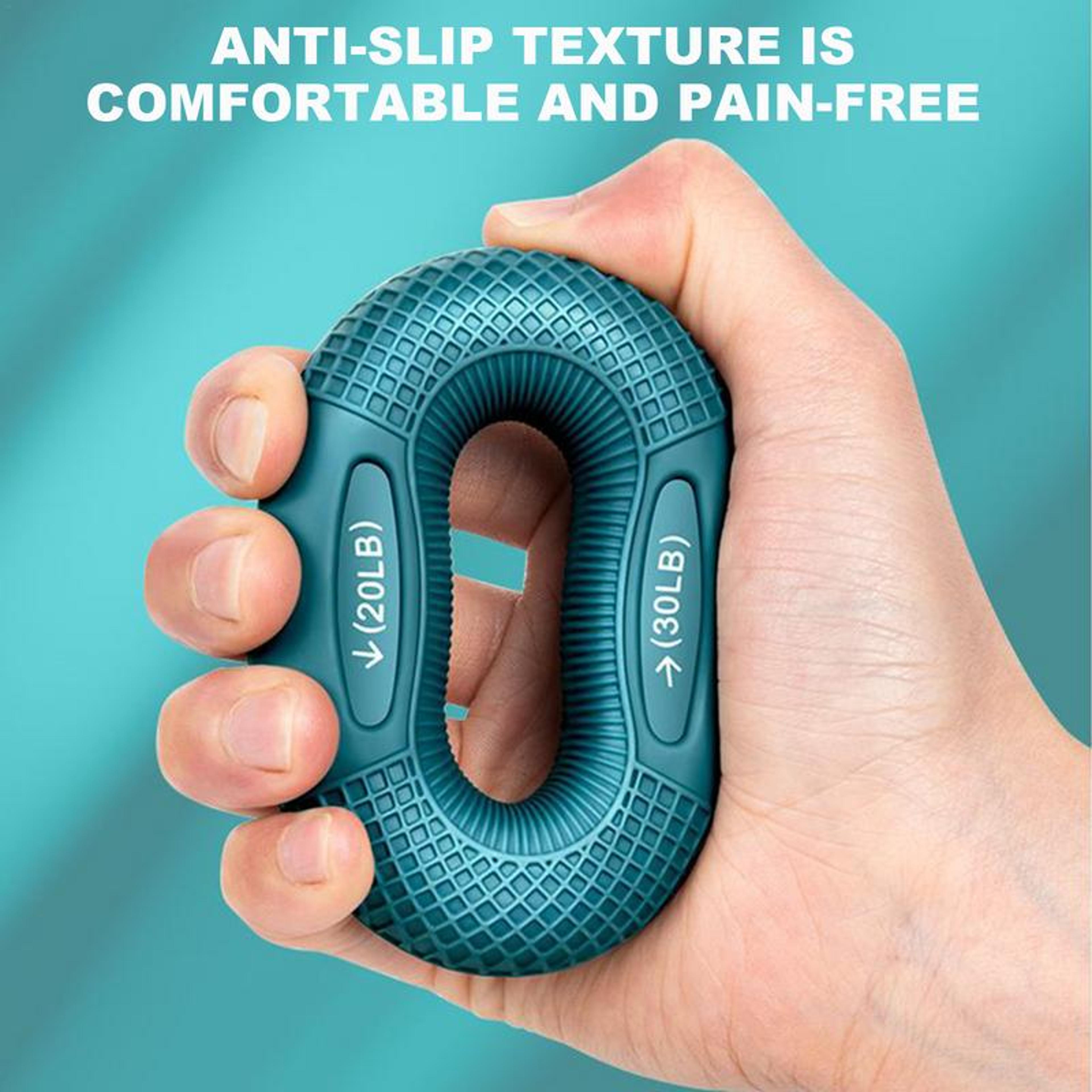 Adjustable Silicone Finger Grip Strengthener Ring For Hand And Wrist Exercise Carpal Tunnel Relief  3